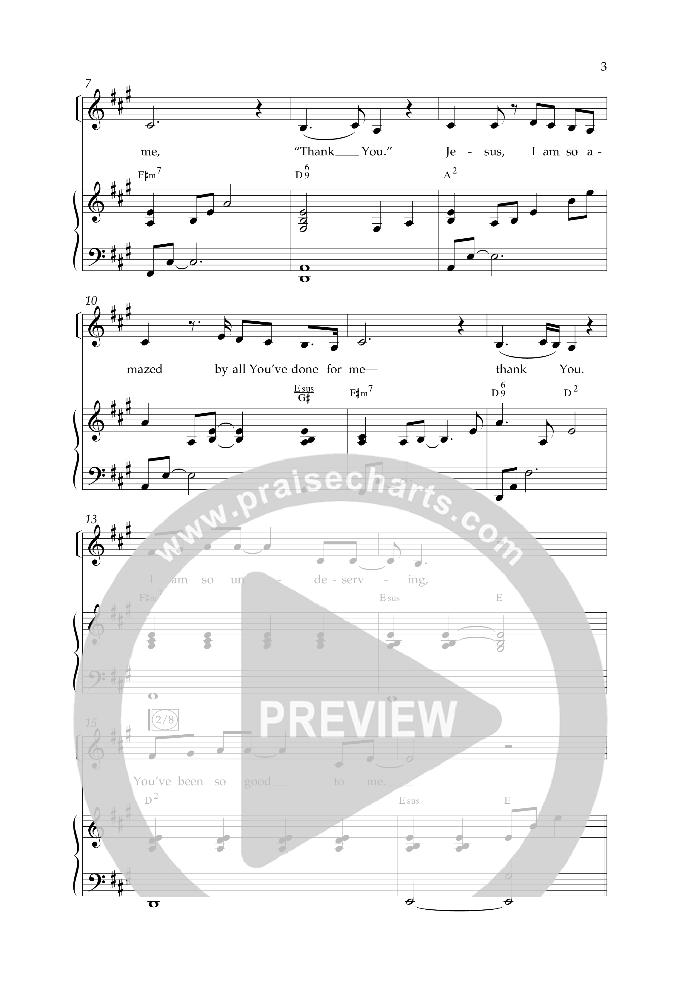 Overwhelmed (Choral Anthem SATB) Anthem (SATB/Piano) (Lifeway Choral / Arr. Danny Zaloudik)