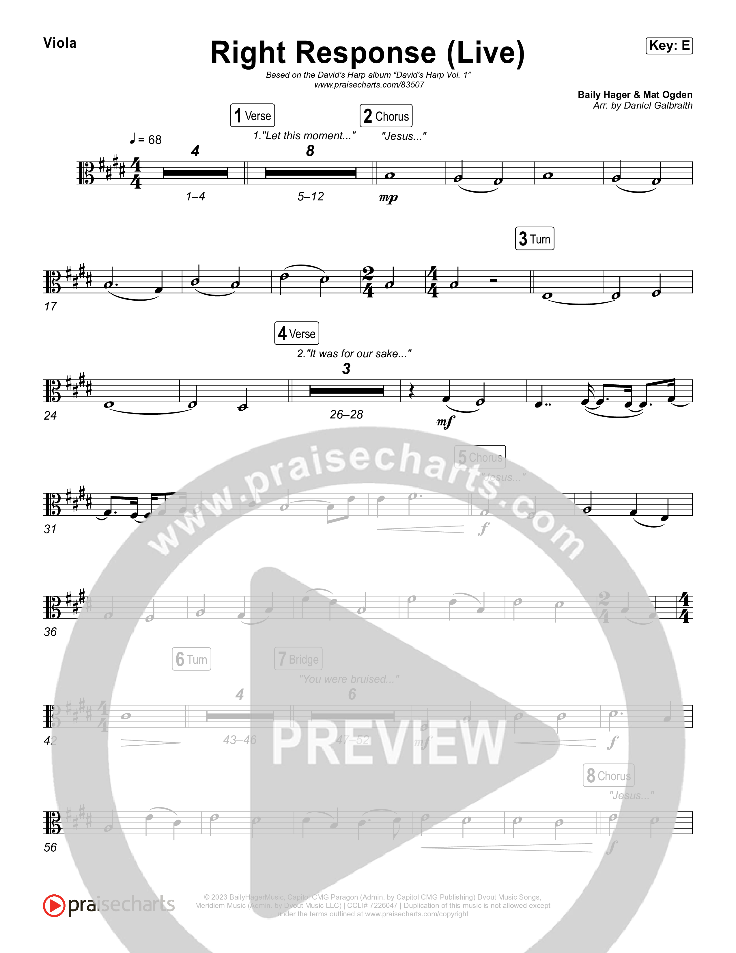 Right Response (Live) String Pack (David's Harp)