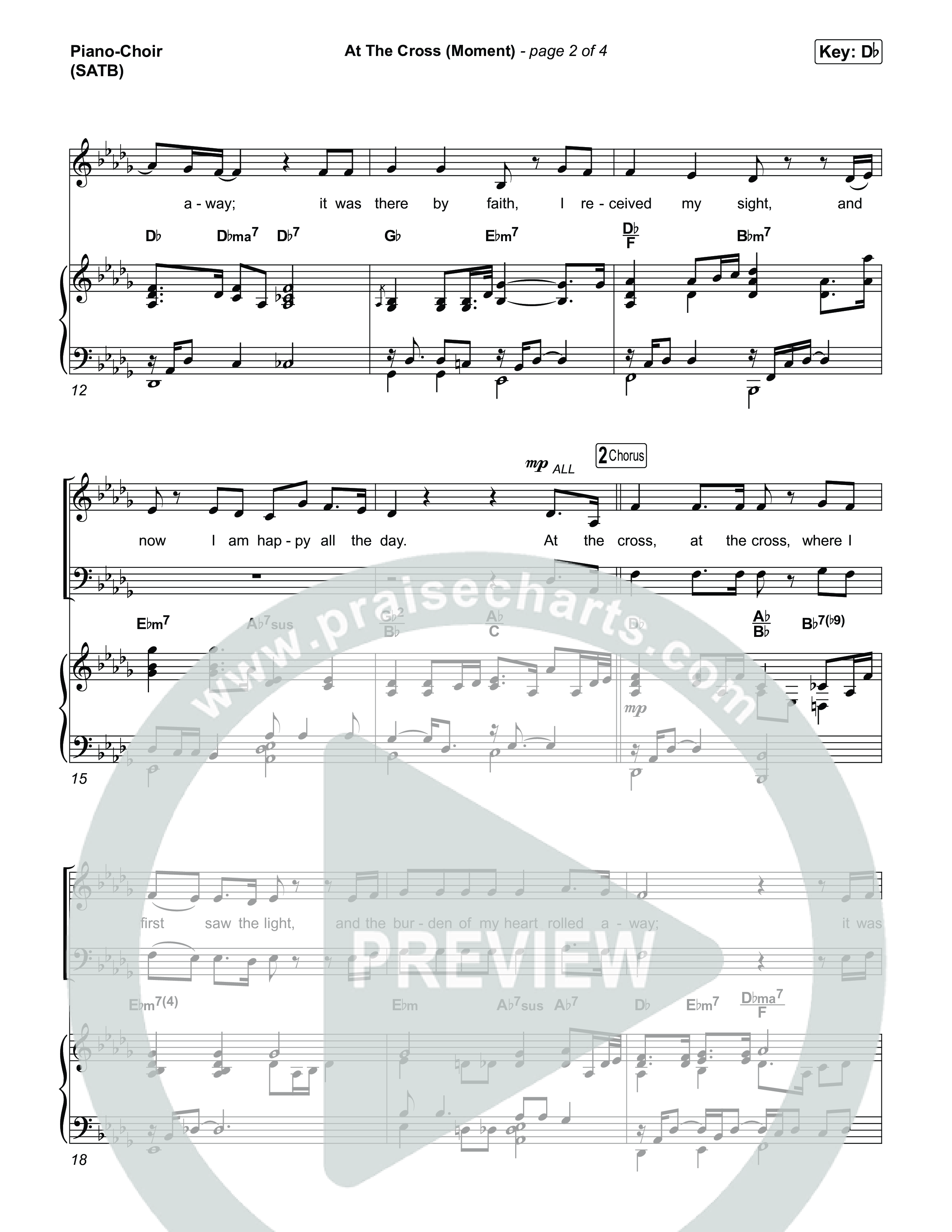 At The Cross (Moment) Piano/Vocal Pack (David's Harp)