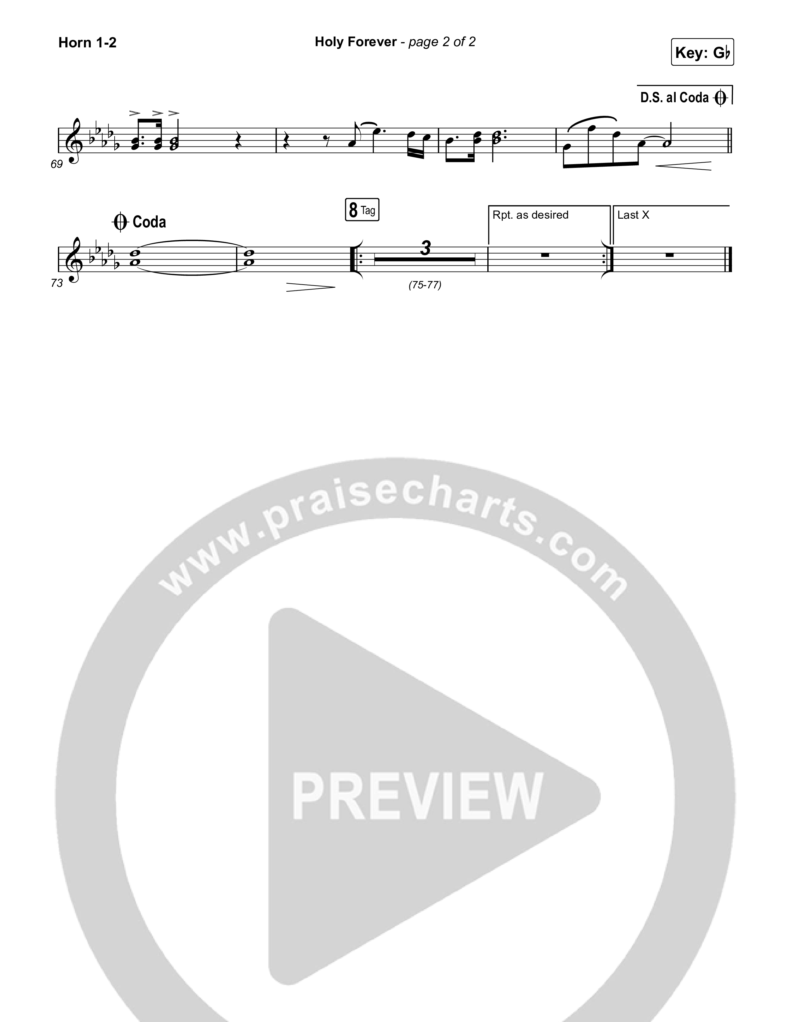 Holy Forever (Live From Passion 2024) French Horn 1,2 (Passion / Kari Jobe)