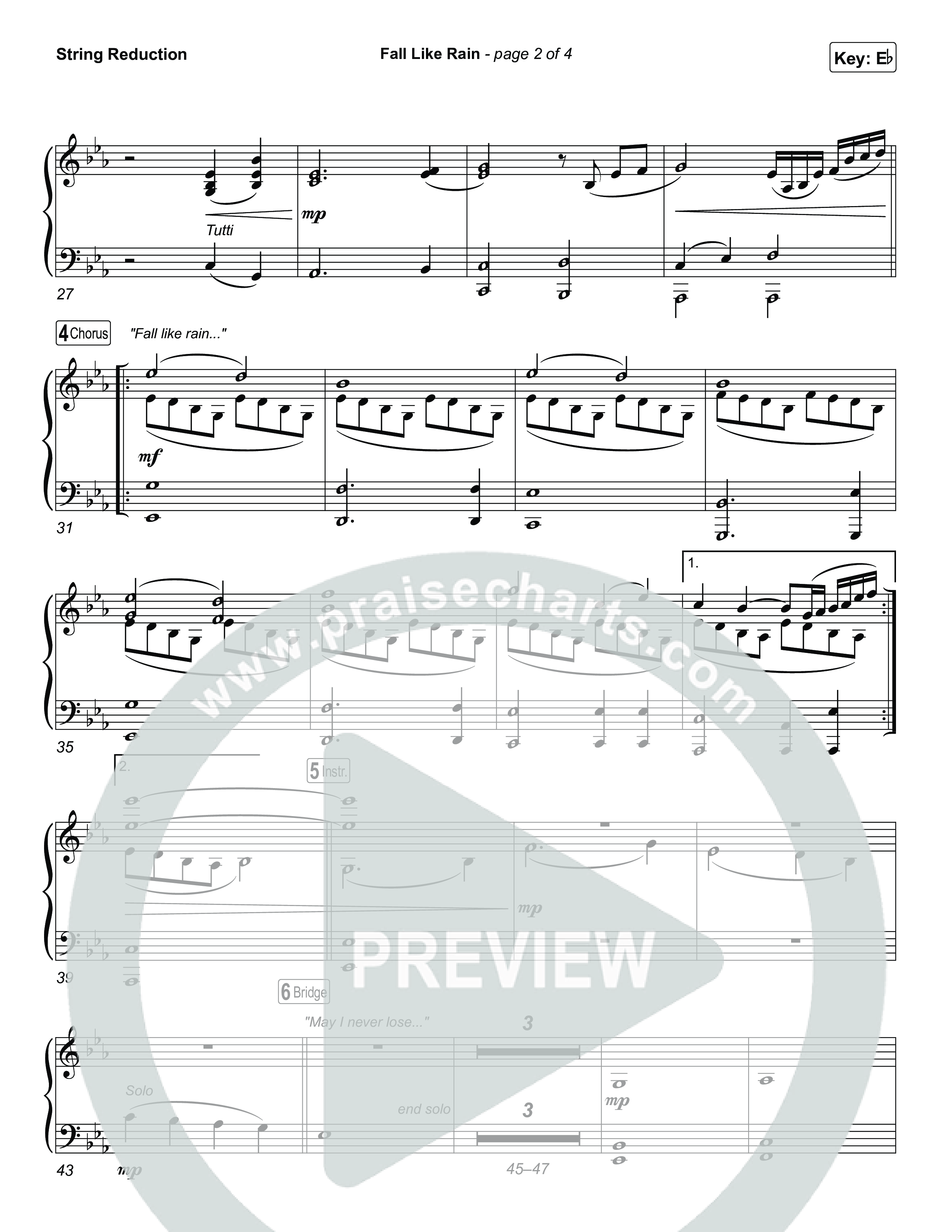 Fall Like Rain (Live From Passion 2024) String Reduction (Passion / Kari Jobe / Rachel Halbach)