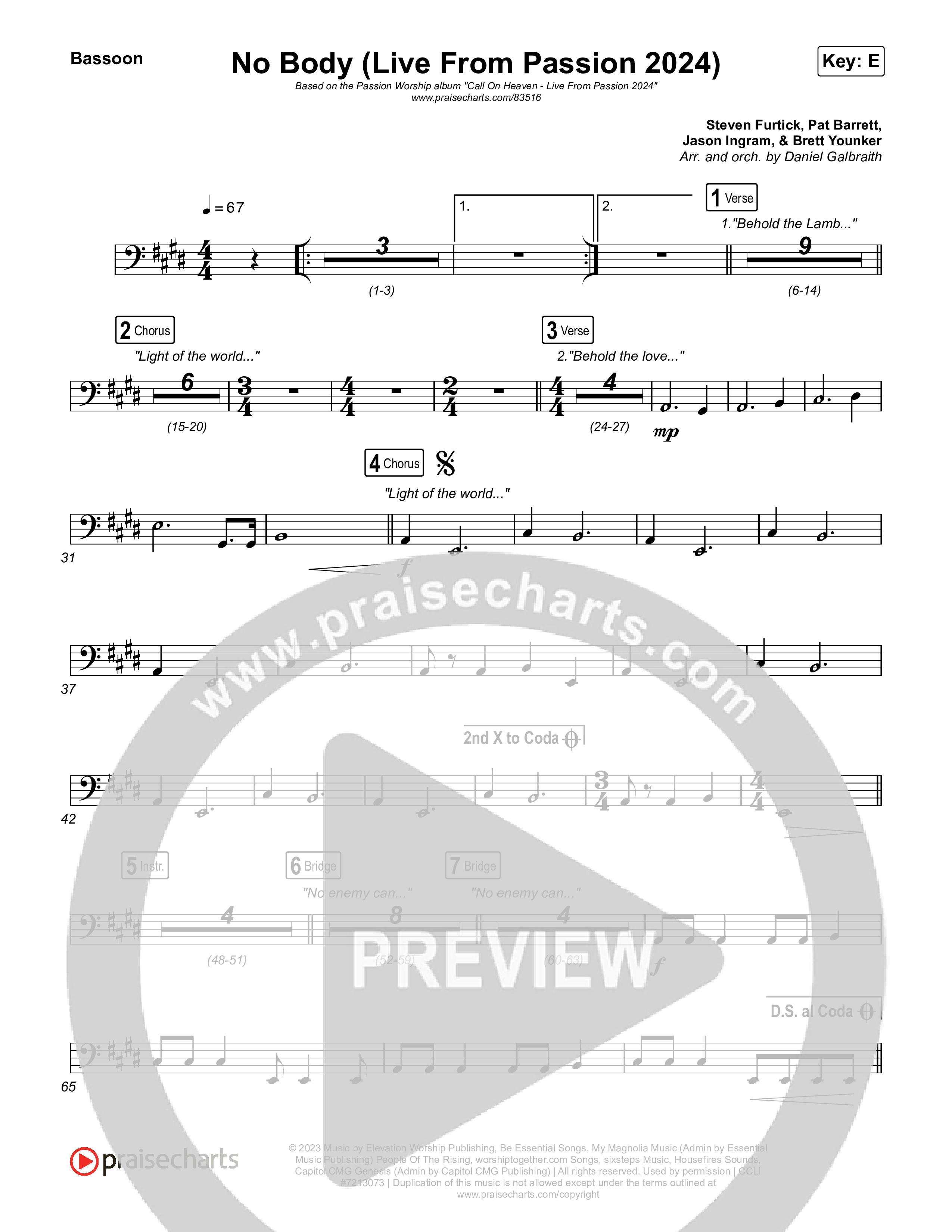 No Body (Live From Passion 2024) Bassoon (Passion / Chidima)