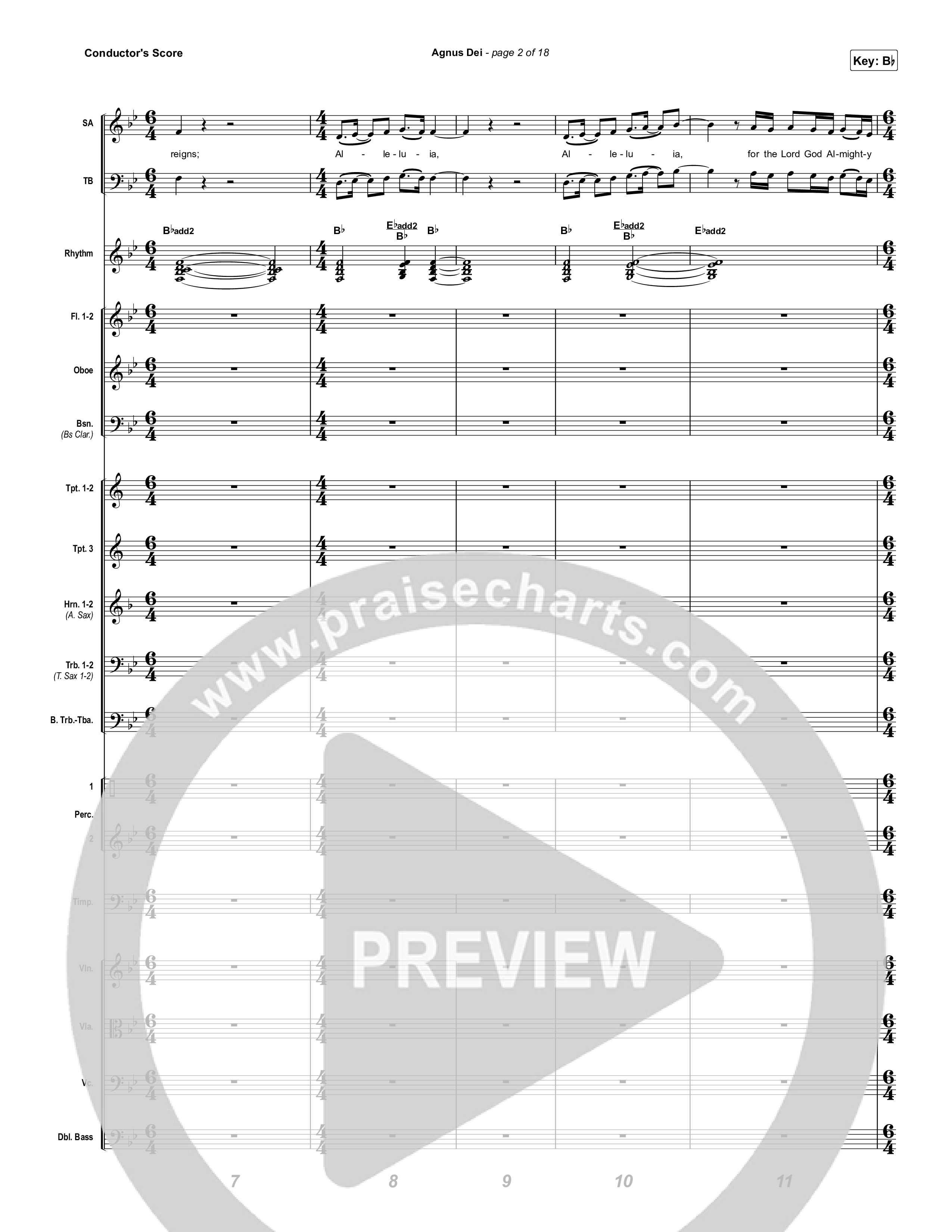 Agnus Dei (Live From Passion 2024) Conductor's Score (Passion / Kristian Stanfill)