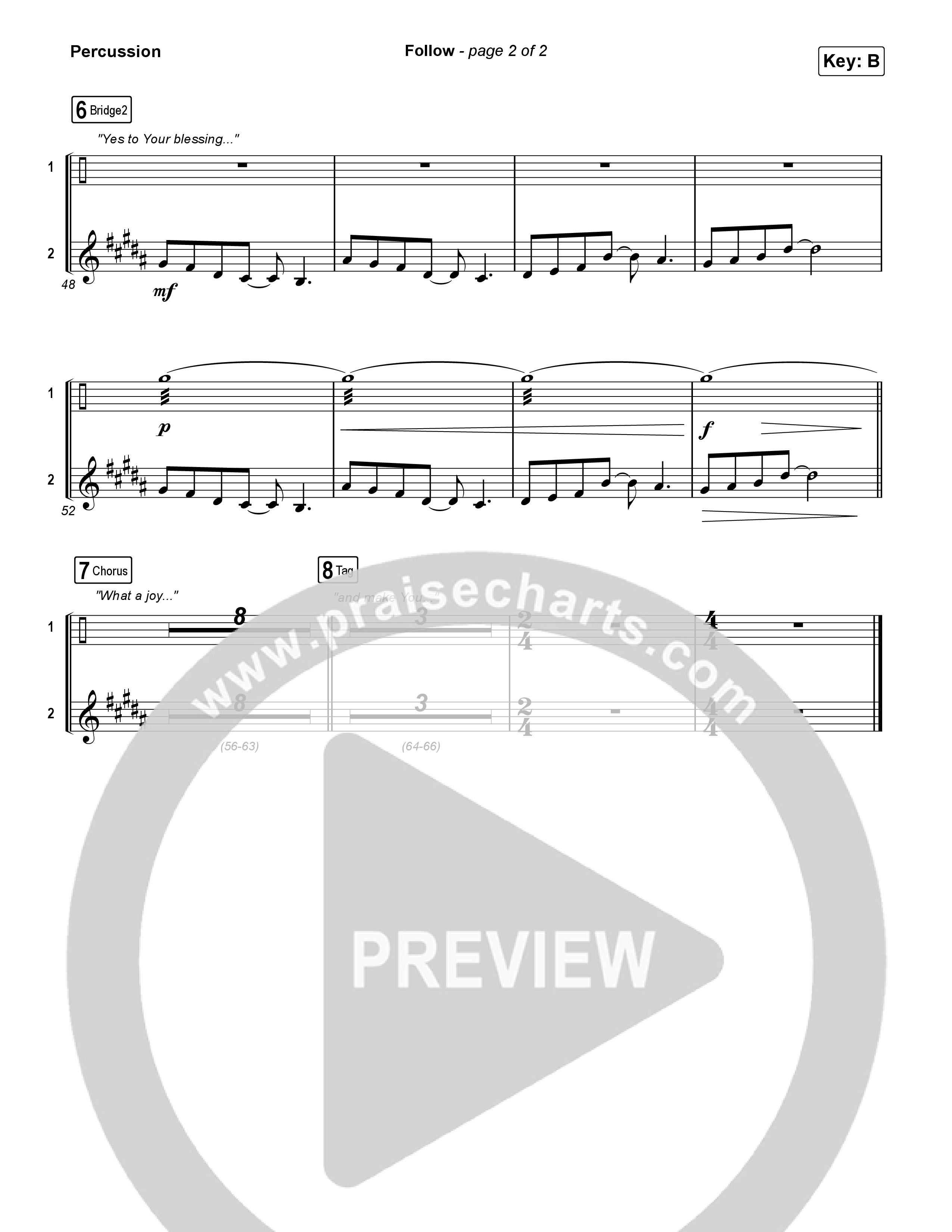 Follow (Live From Passion 2024) Percussion (Passion / Melodie Malone)