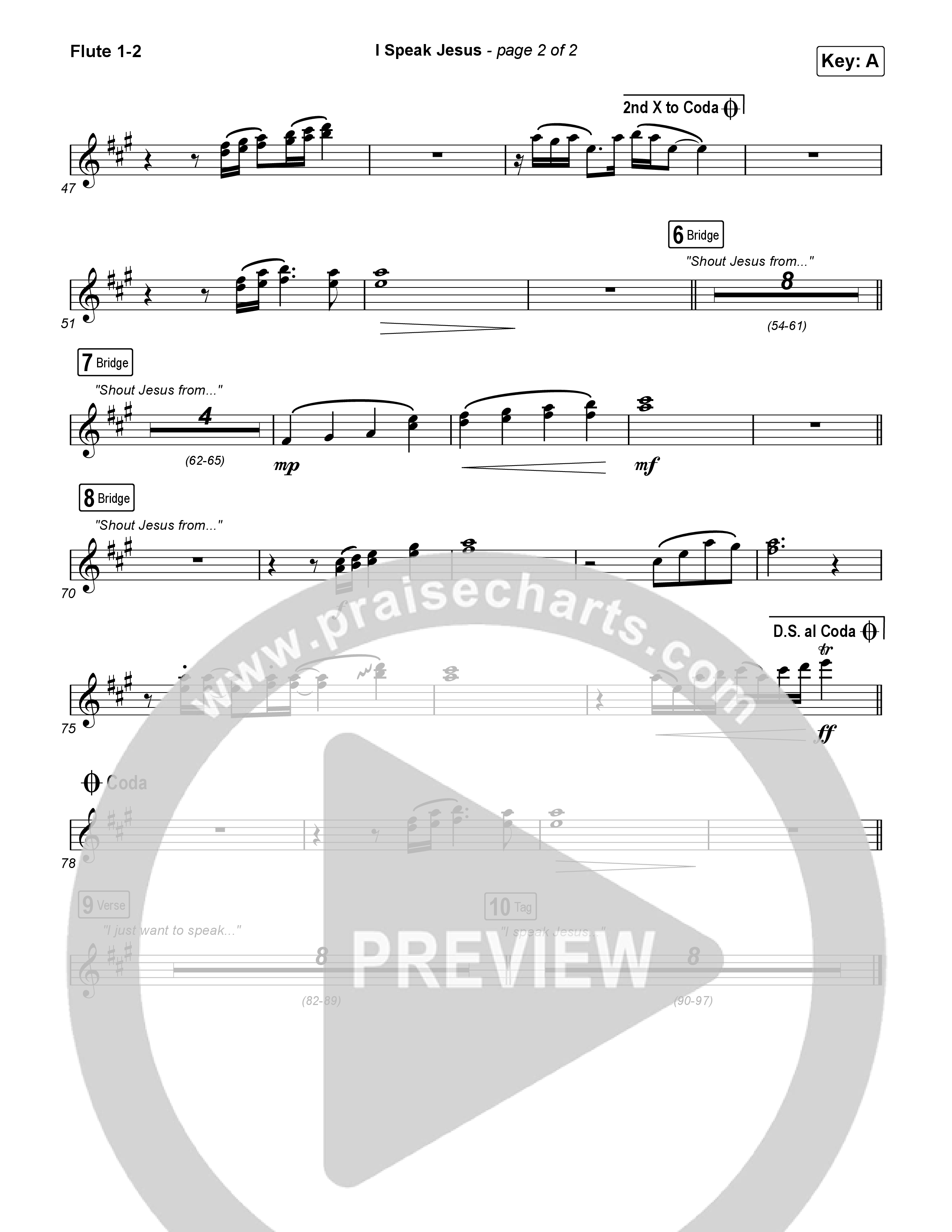 I Speak Jesus (Live) Wind Pack (Josh Baldwin)