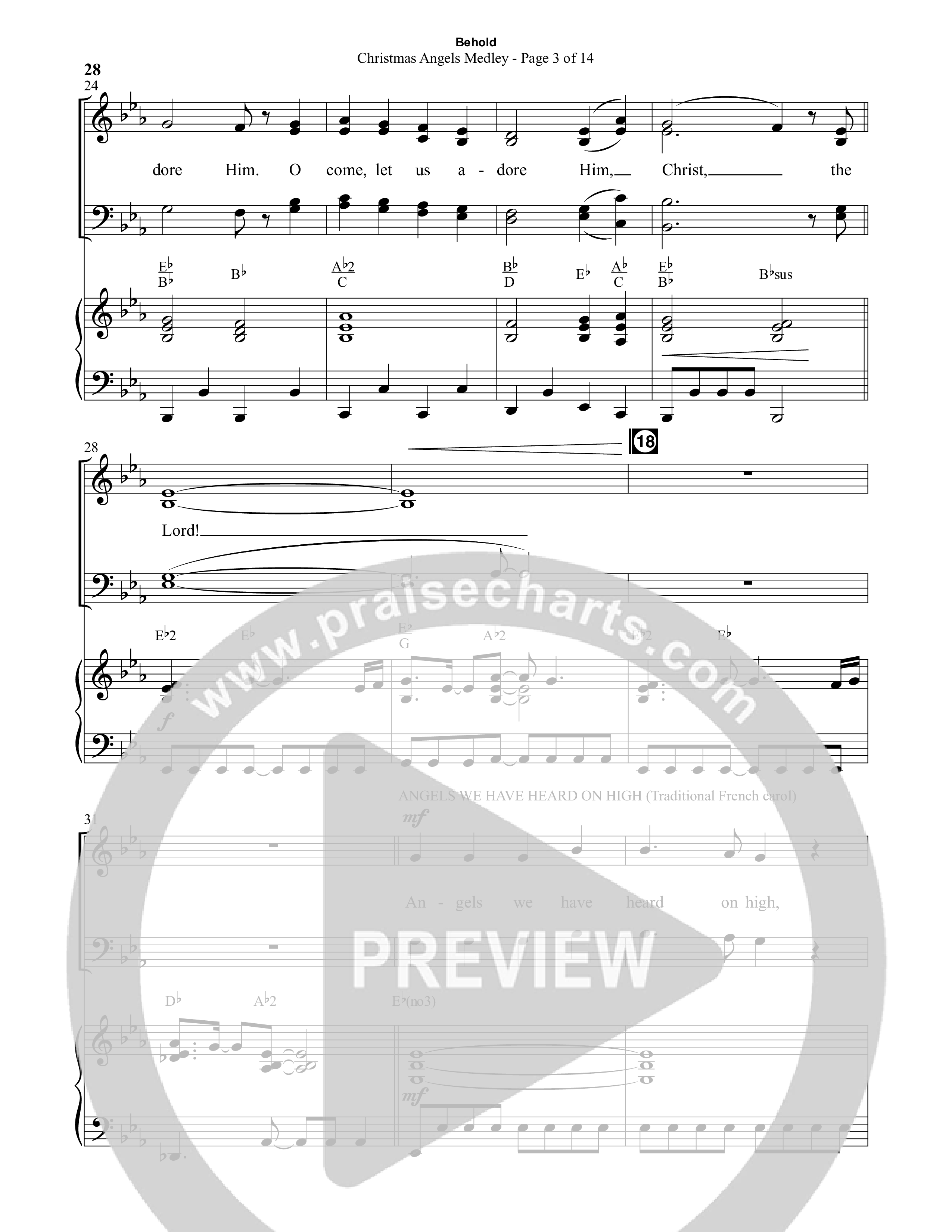 Behold (9 Song Choral Collection) Song 2 (Piano SATB) (Semsen Music / Arr. John Bolin / Orch. Cliff Duren)
