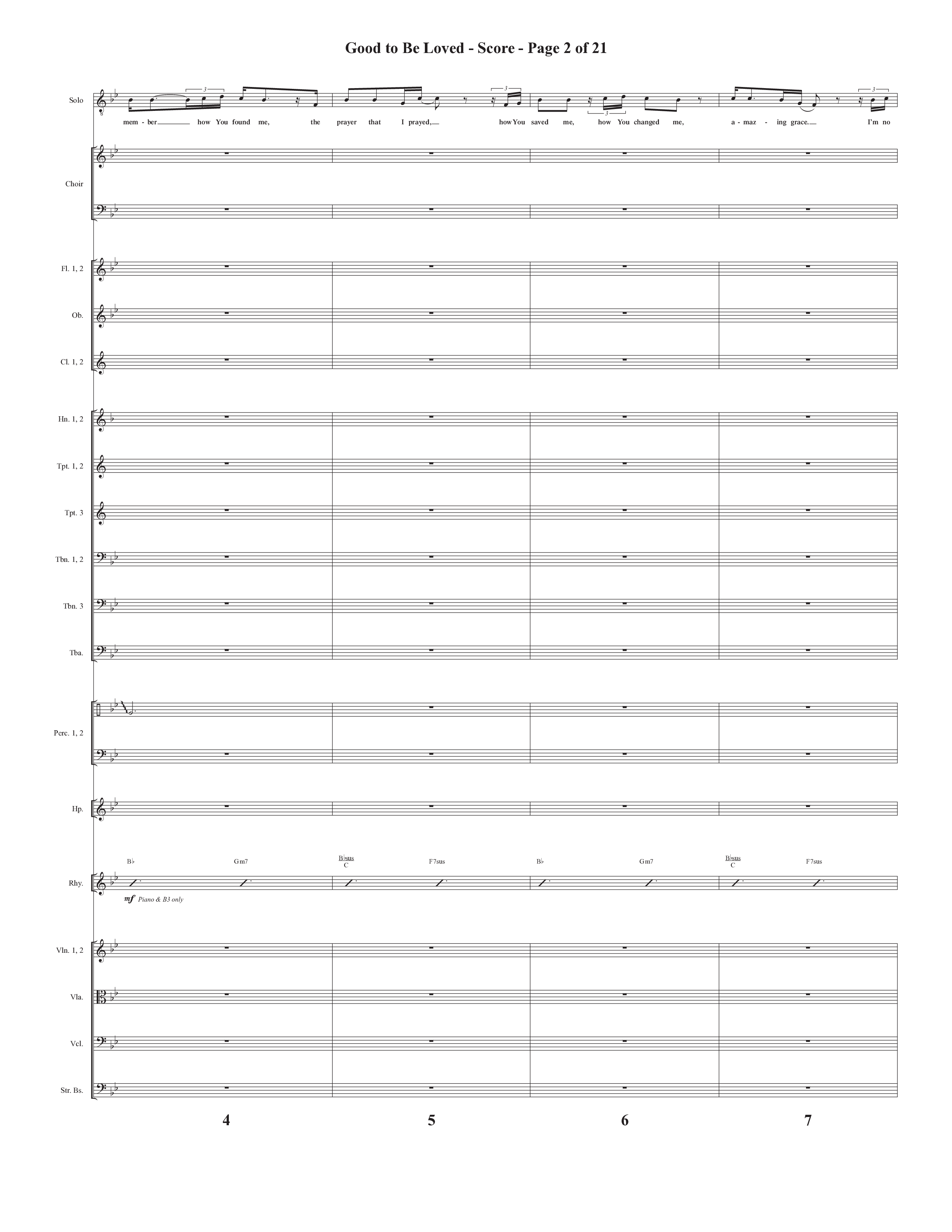 Good To Be Loved (Choral Anthem SATB) Conductor's Score (Semsen Music / Arr. Cliff Duren)