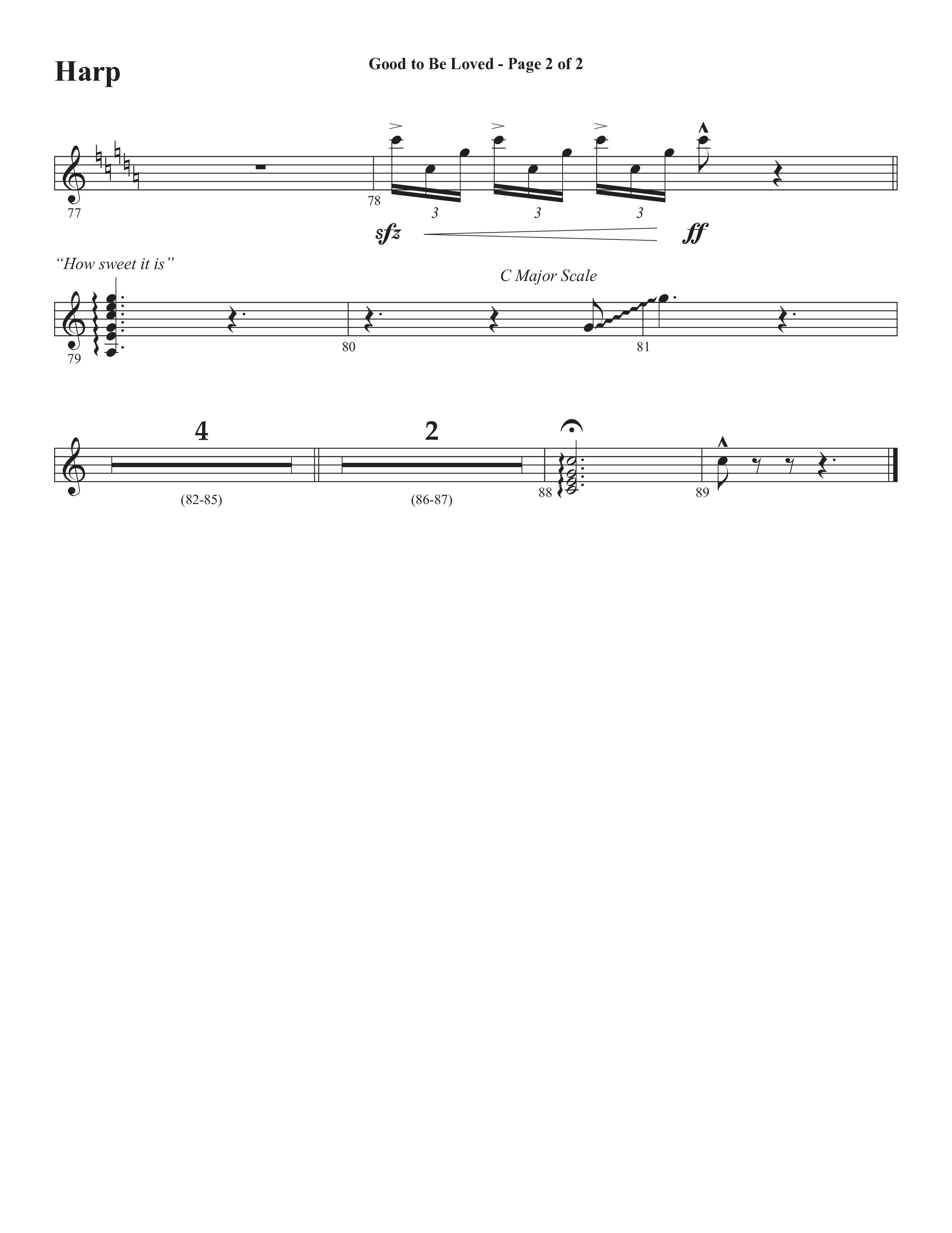 Good To Be Loved (Choral Anthem SATB) Harp (Semsen Music / Arr. Cliff Duren)