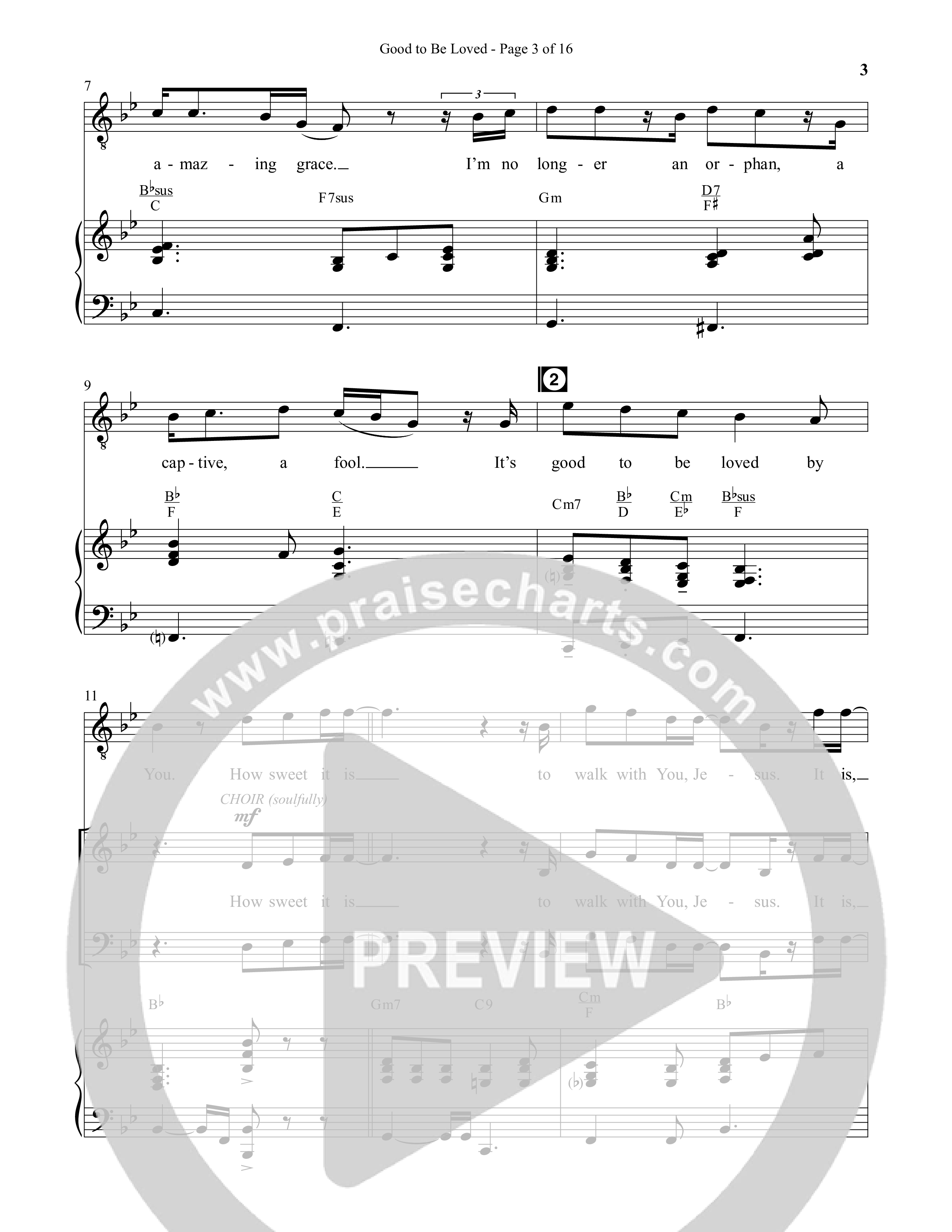Good To Be Loved (Choral Anthem SATB) Anthem (SATB/Piano) (Semsen Music / Arr. Cliff Duren)