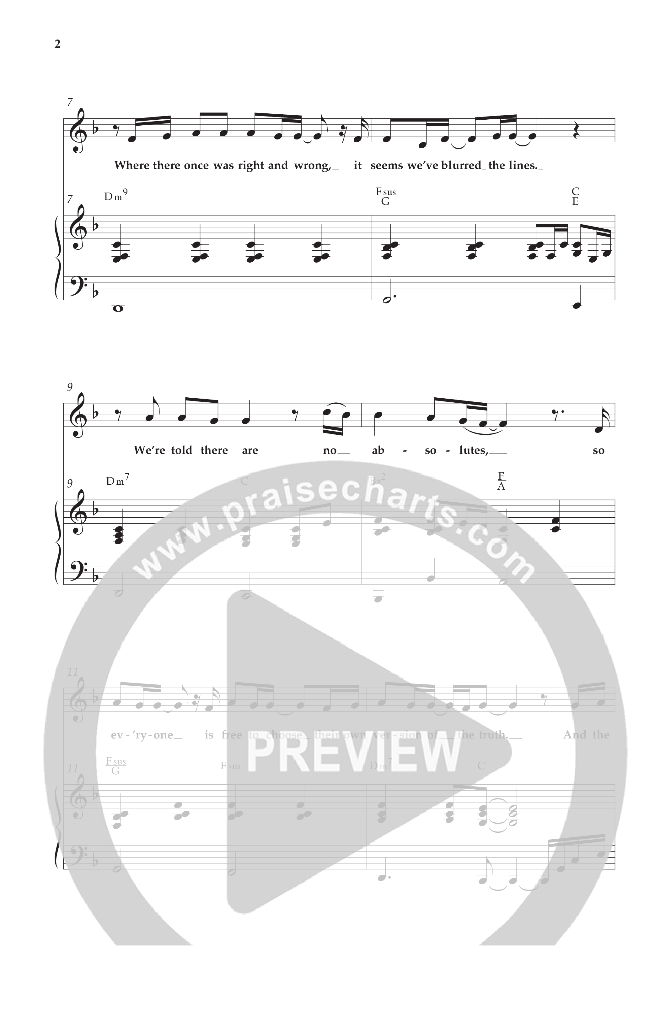 One (Choral Anthem SATB) Anthem (SATB/Piano) (Lifeway Choral)