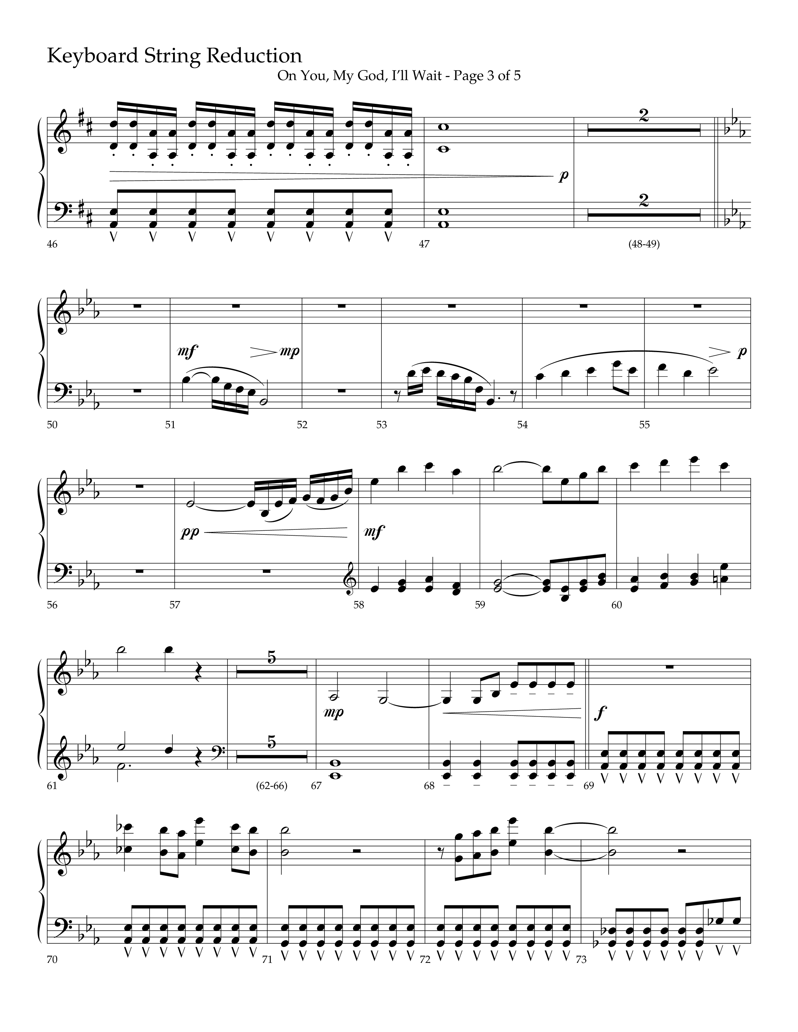 On You My God I'll Wait (Choral Anthem SATB) String Reduction (Lifeway Choral / Arr. Craig Adams / Arr. Mike Harland)