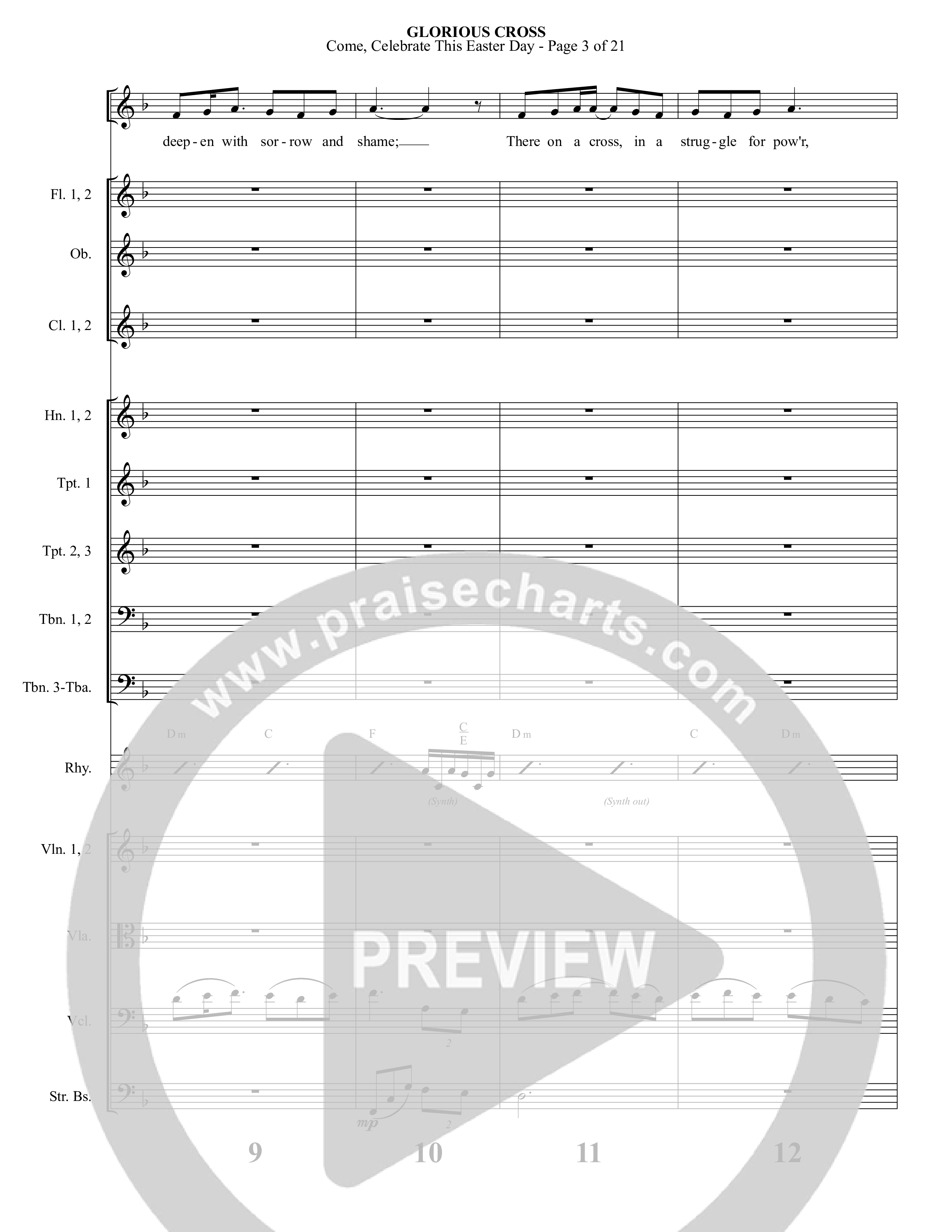 Glorious Cross (5 Song Choral Collection) Song 4 (Orchestration) (Foster Music Group / Arr. Marty Parks)