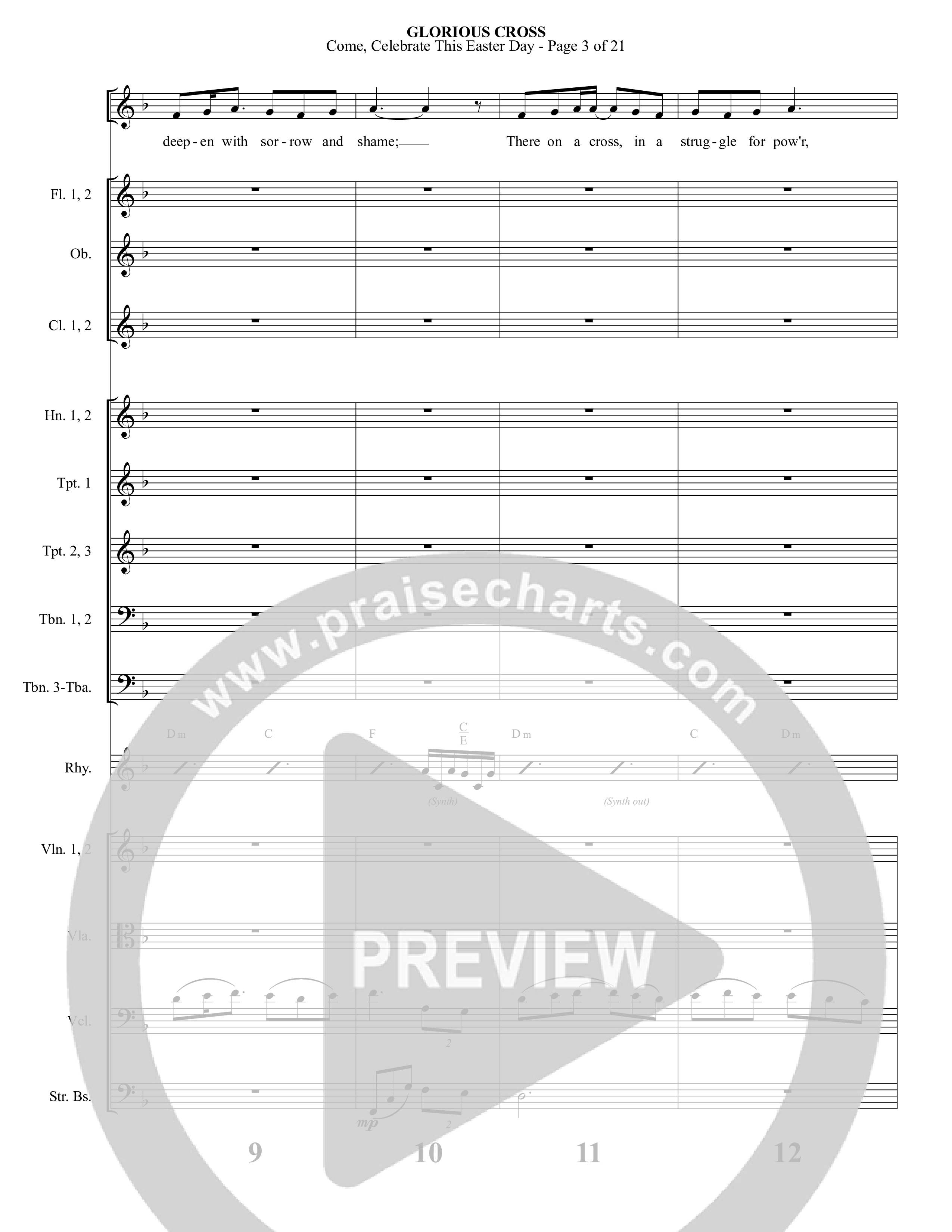 Glorious Cross (5 Song Choral Collection) Song 4 (Orchestration) (Foster Music Group / Arr. Marty Parks)