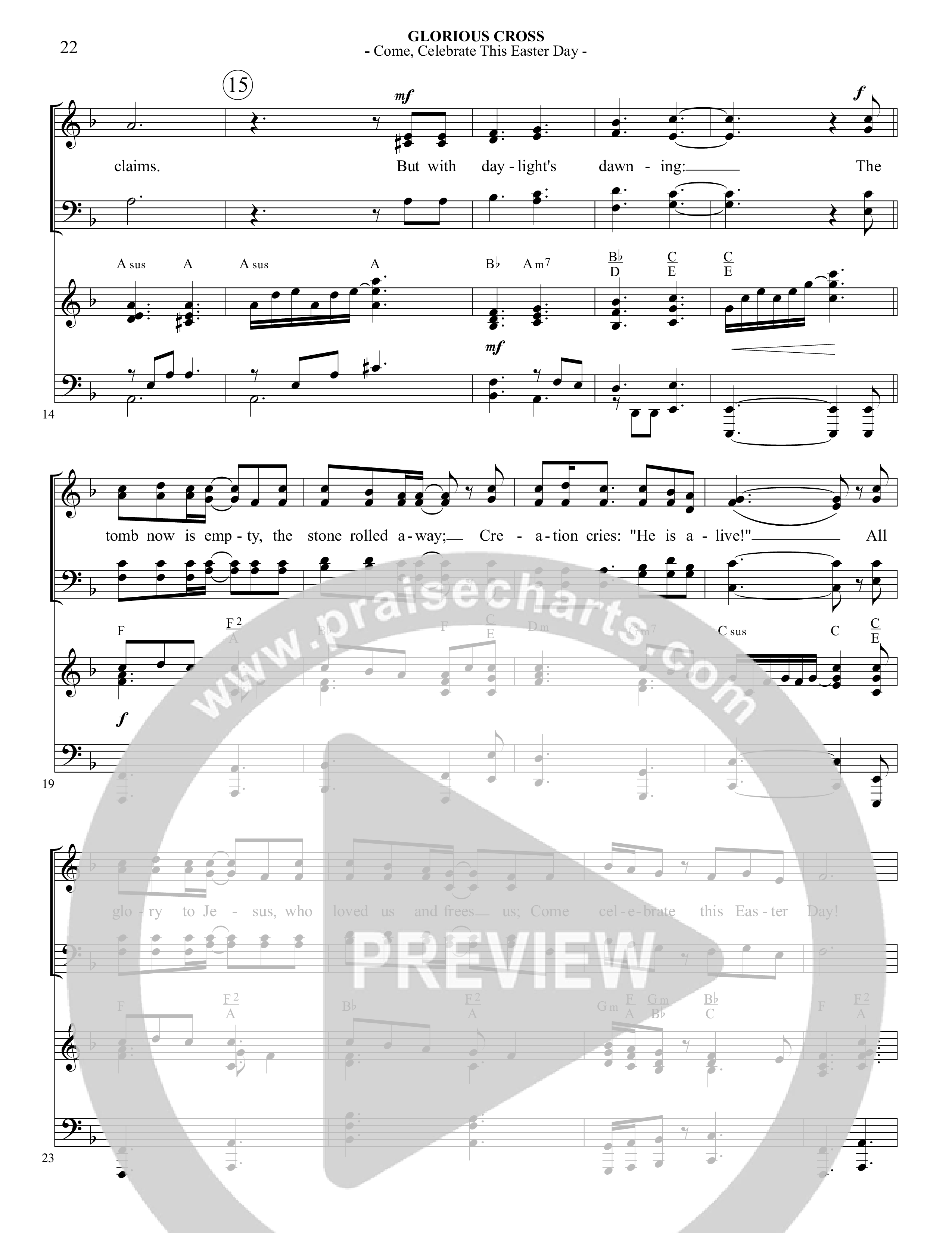 Glorious Cross (5 Song Choral Collection) Song 4 (Piano SATB) (Foster Music Group / Arr. Marty Parks)