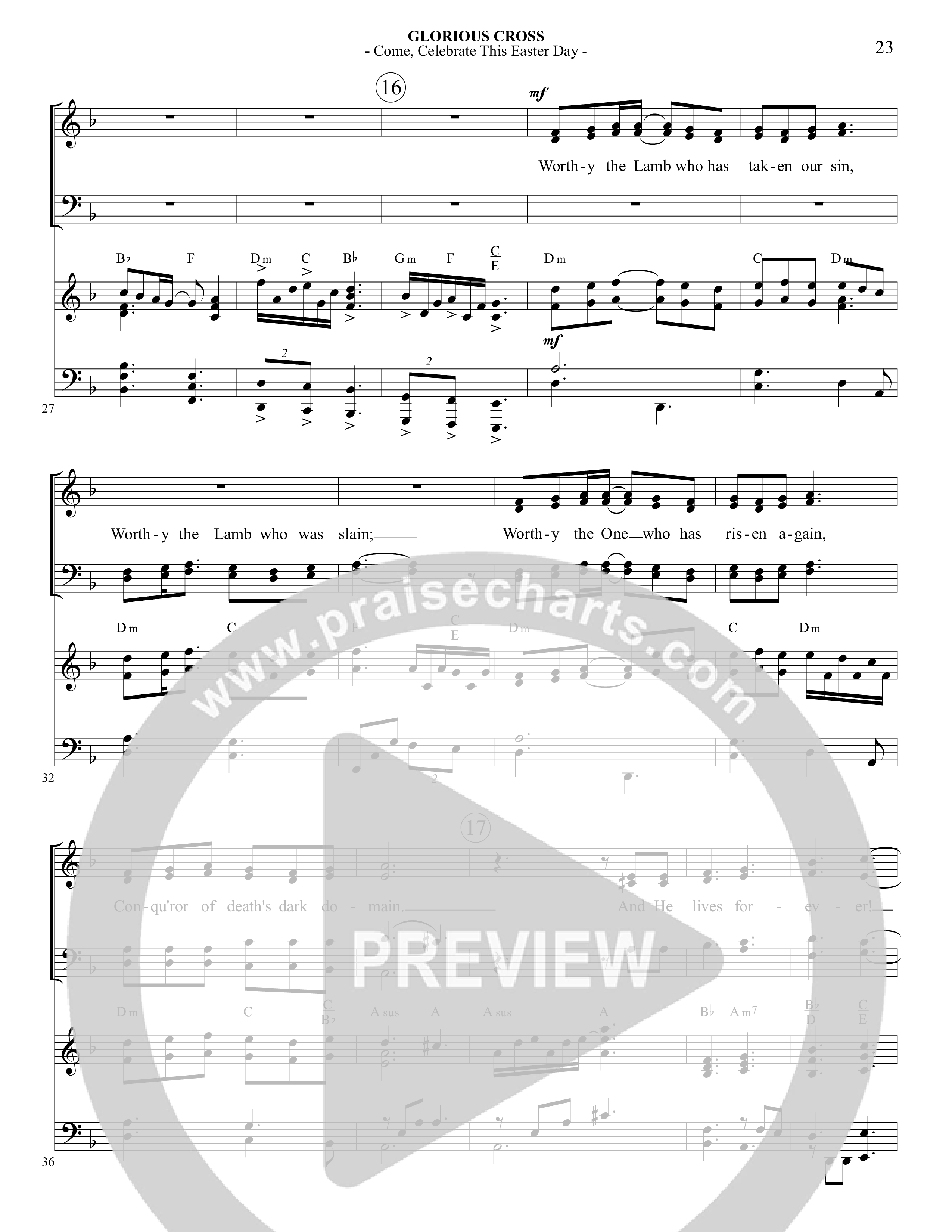 Glorious Cross (5 Song Choral Collection) Song 4 (Piano SATB) (Foster Music Group / Arr. Marty Parks)