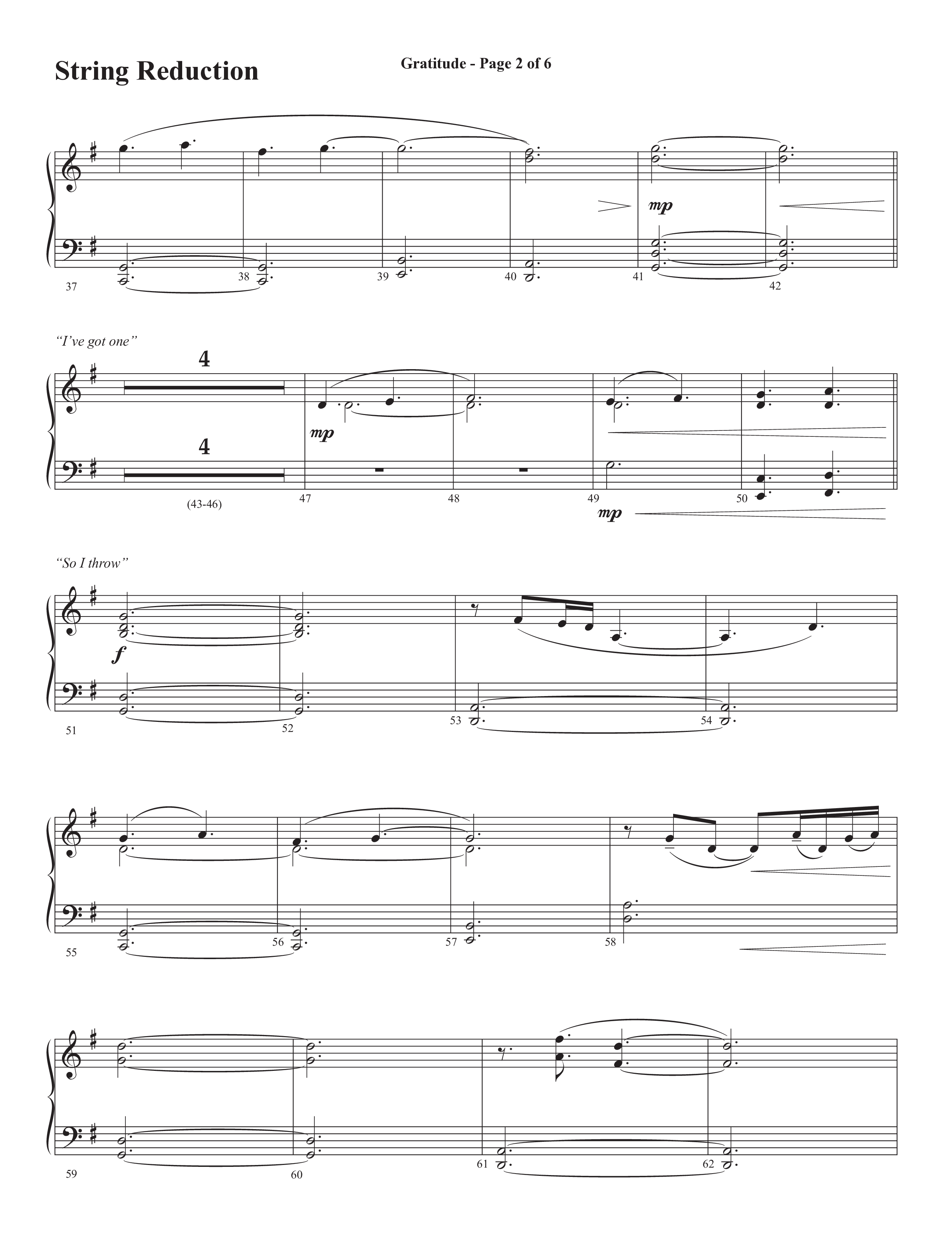 Gratitude (Choral Anthem SATB) String Reduction (Semsen Music / Arr. John Bolin / Orch. Cliff Duren)