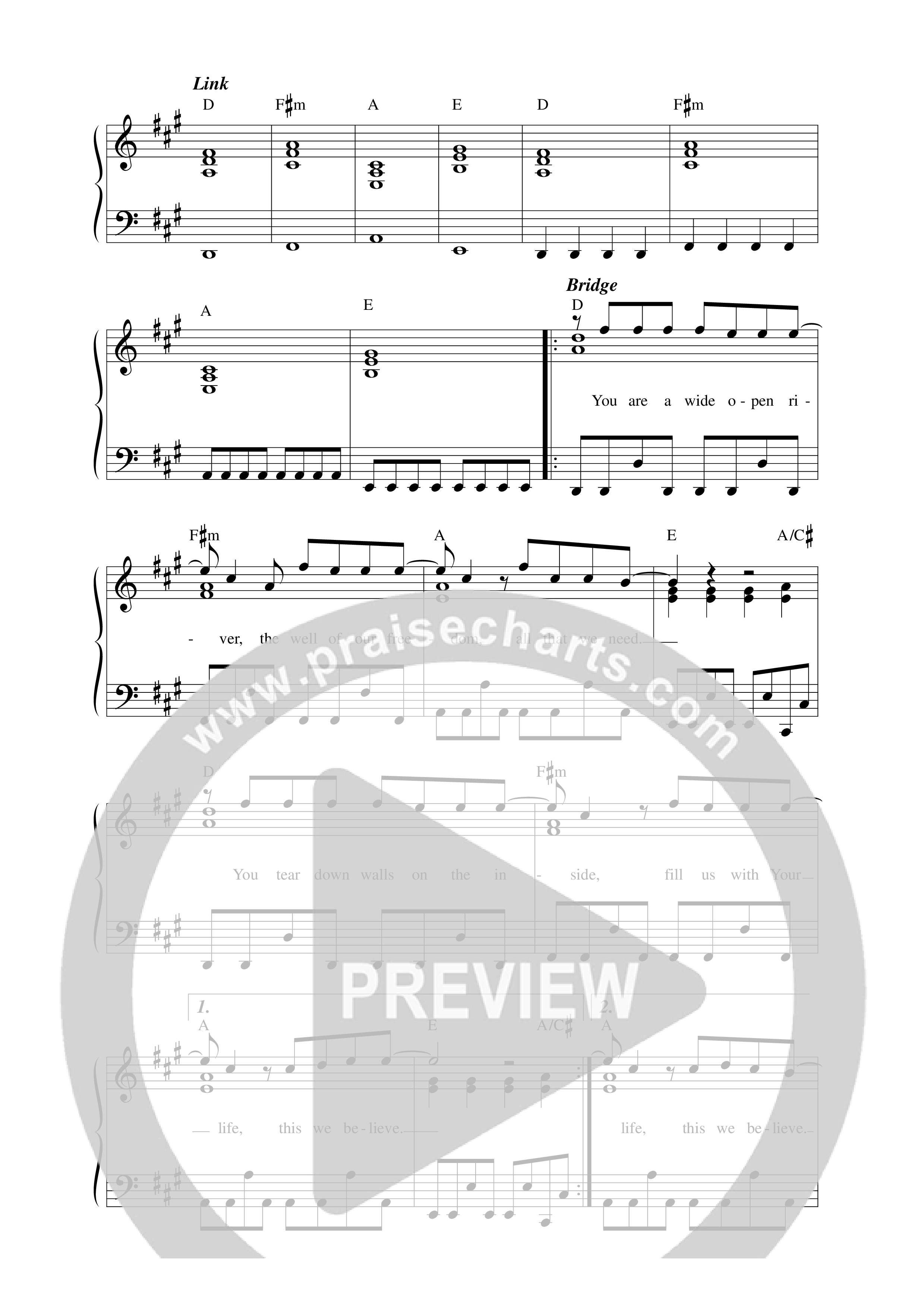 Undeserving (Ready For You) Lead Sheet Melody (ICF Worship / Dominik Laim)