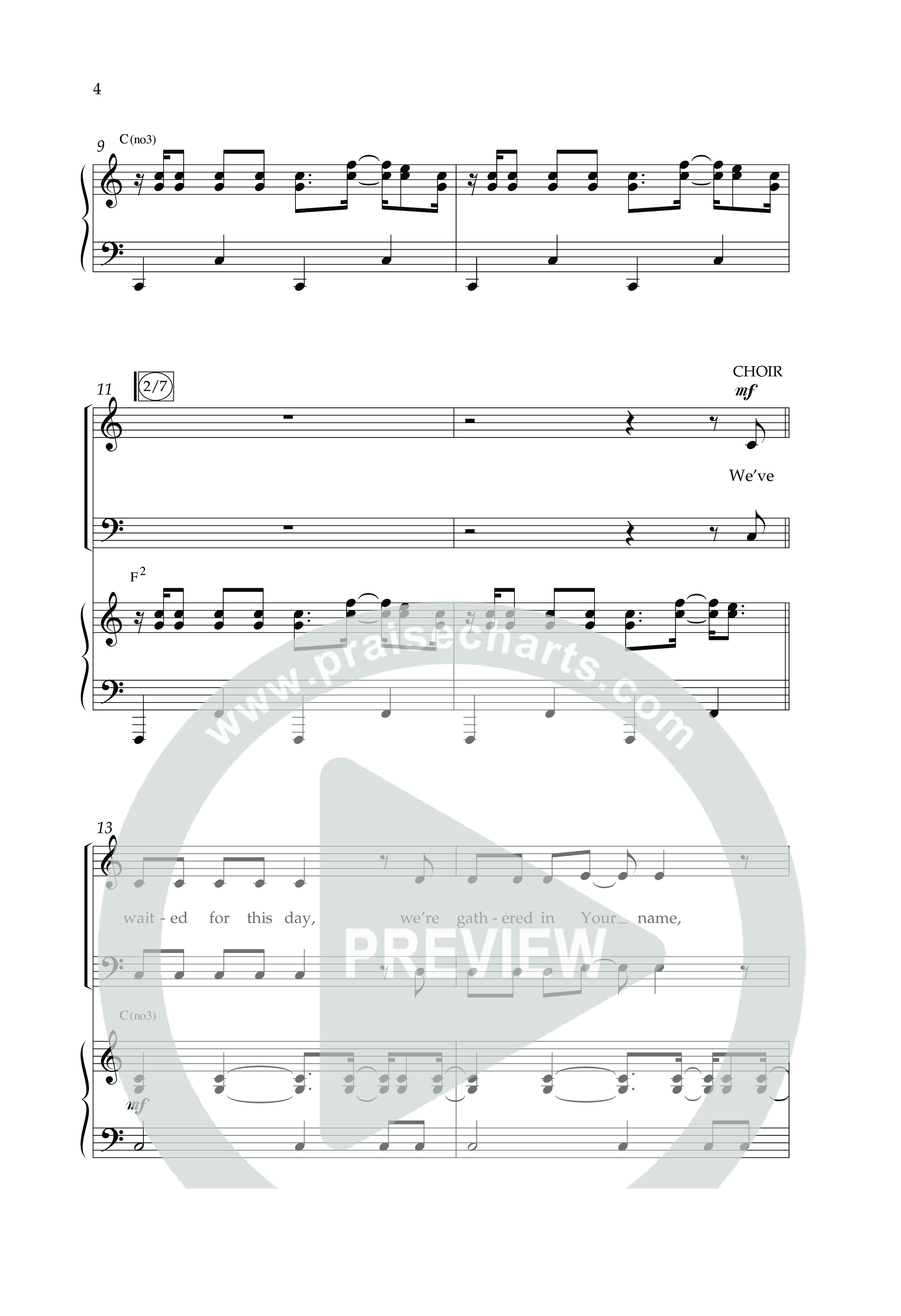Open Up The Heavens (Choral Anthem SATB) Anthem (SATB/Piano) (Lifeway Choral / Arr. Cliff Duren)