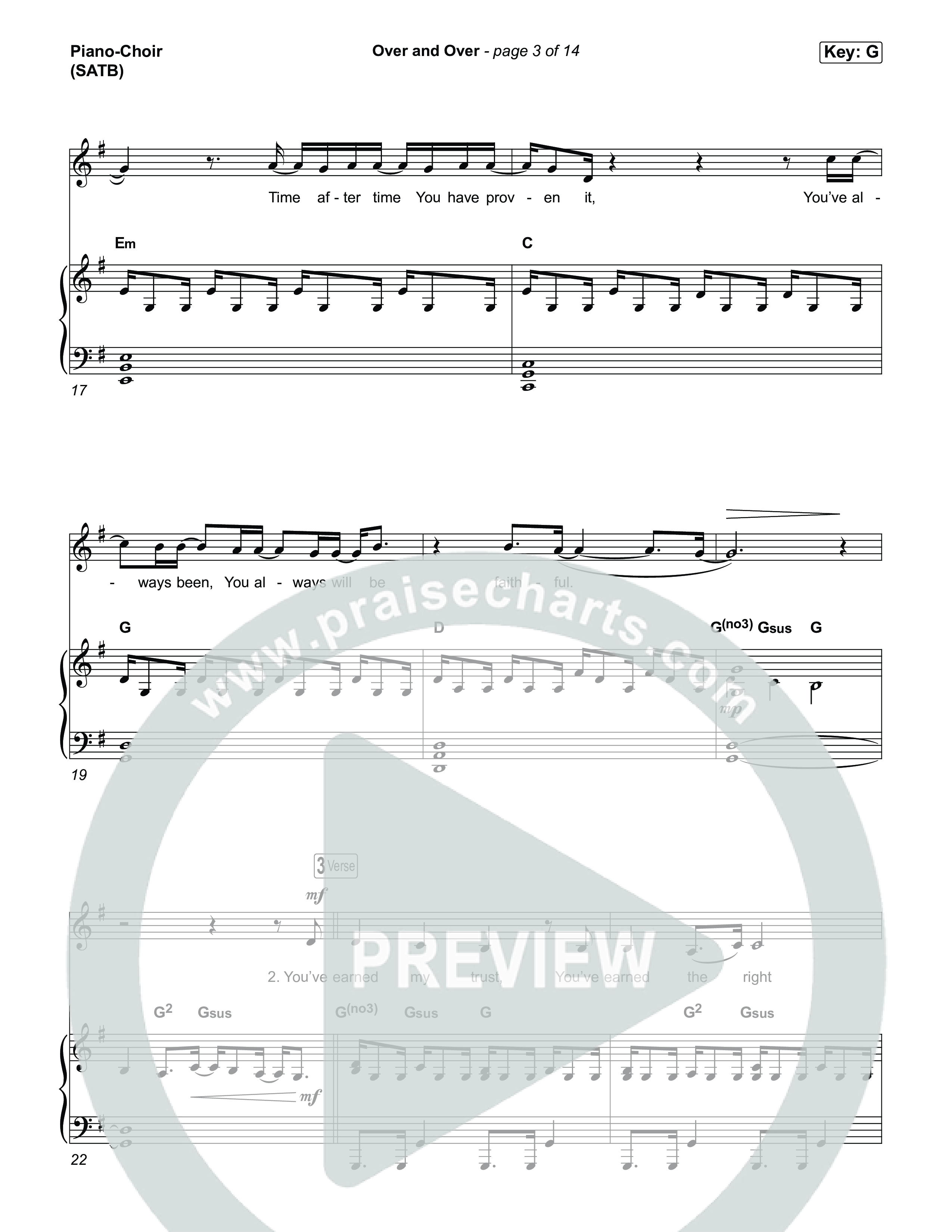 Over And Over Piano/Vocal Pack (Meredith Andrews)