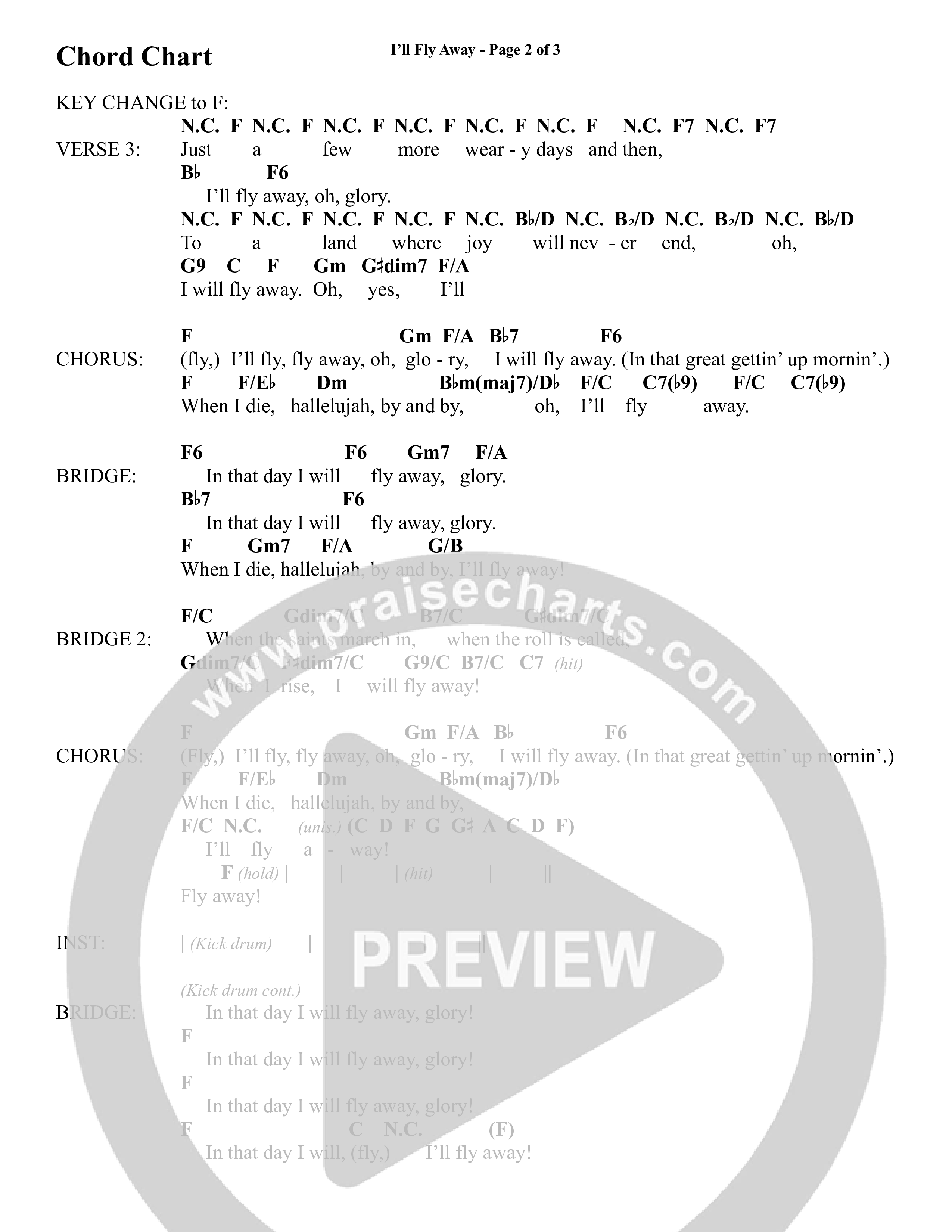 I'll Fly Away (Choral Anthem SATB) Chords & Lead Sheet (Semsen Music / Arr. Michael Lee)