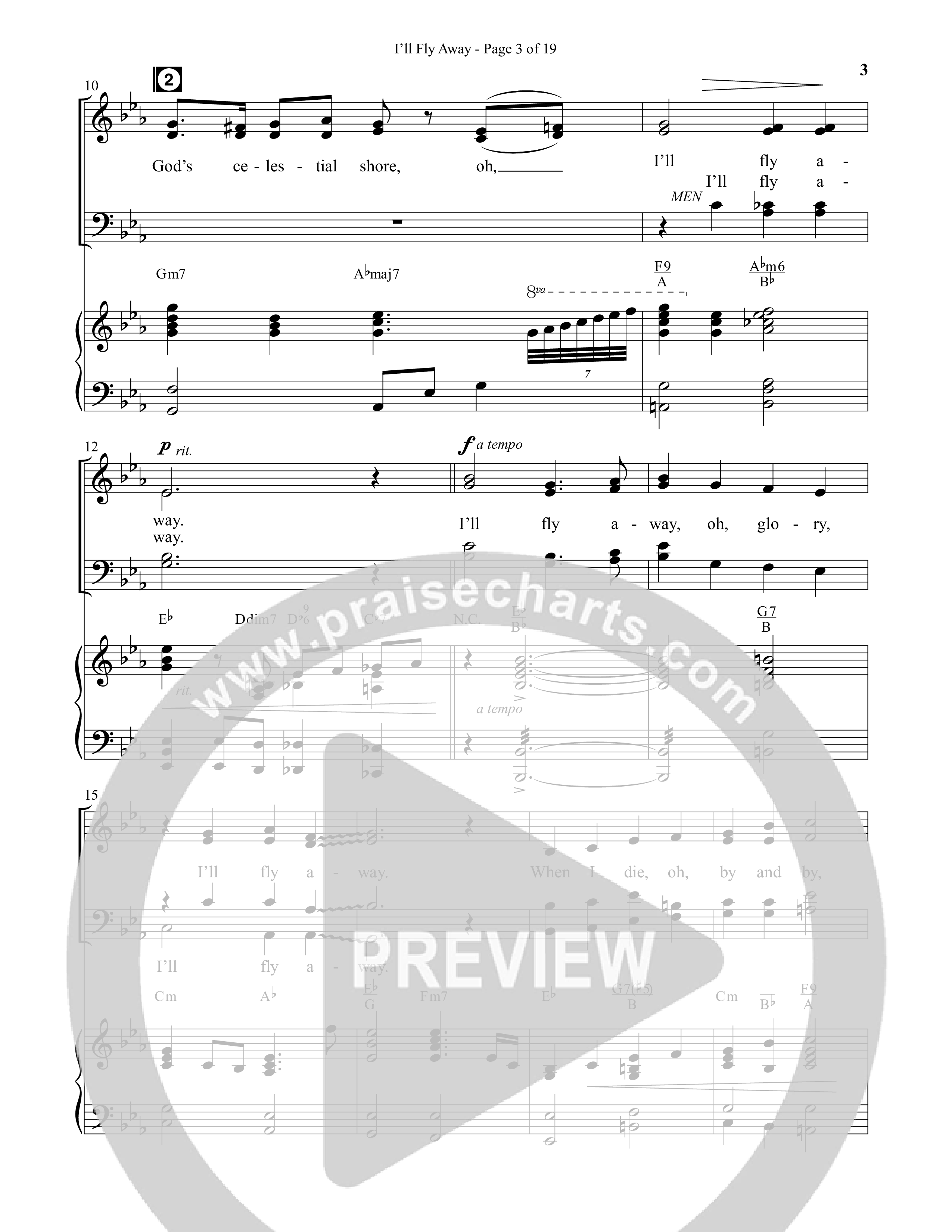 I'll Fly Away (Choral Anthem SATB) Anthem (SATB/Piano) (Semsen Music / Arr. Michael Lee)