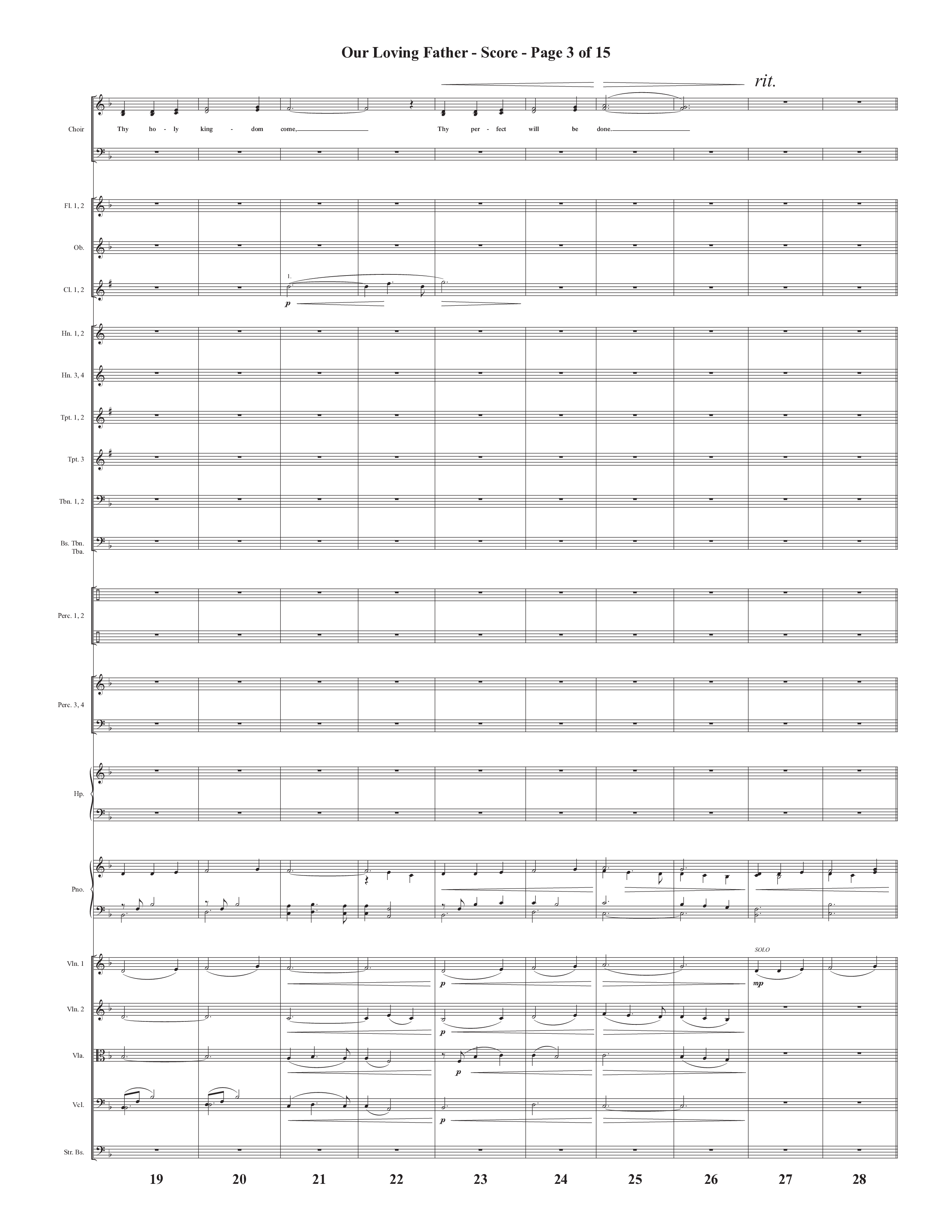 Our Loving Father (Choral Anthem SATB) Conductor's Score (Semsen Music / Arr. Phillip Keveren)