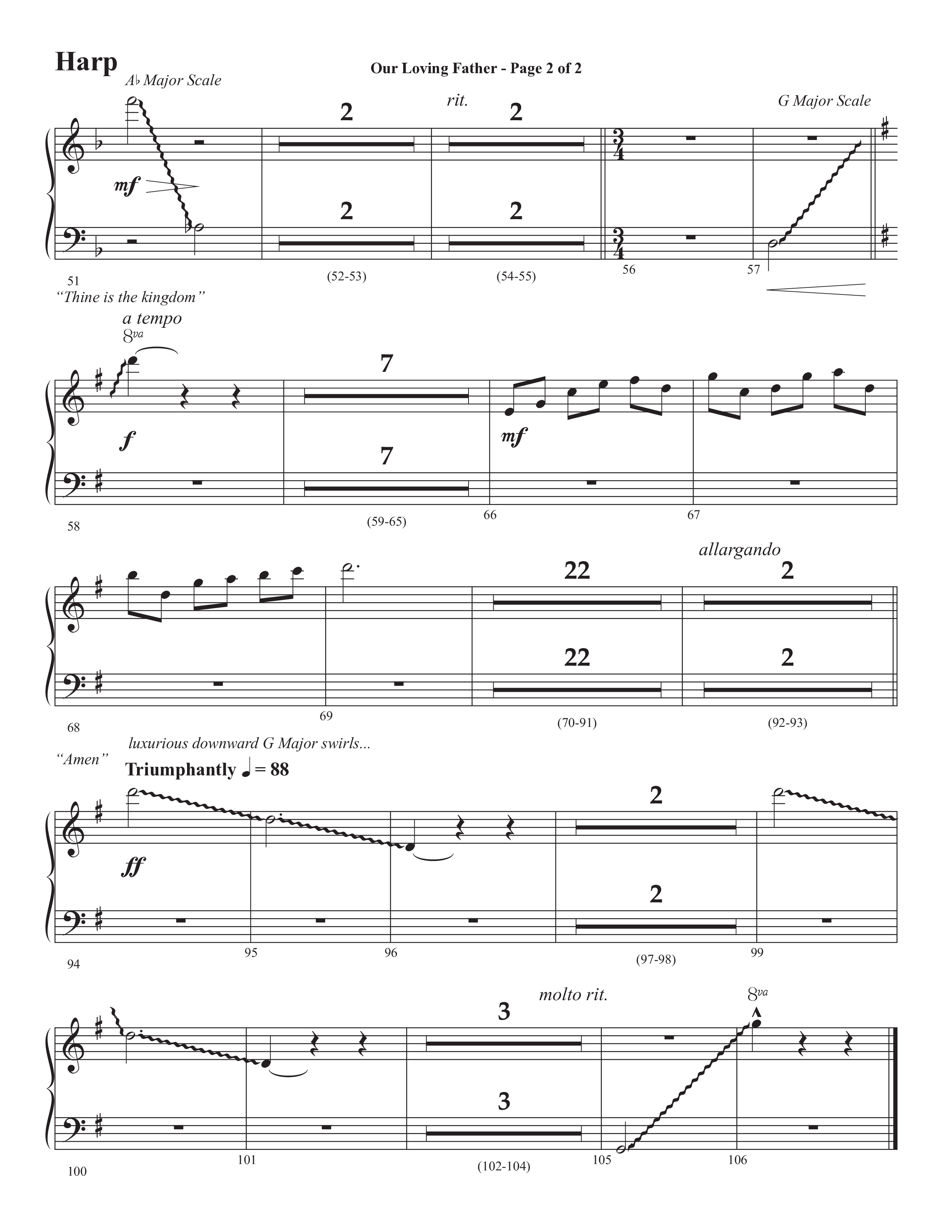 Our Loving Father (Choral Anthem SATB) Harp (Semsen Music / Arr. Phillip Keveren)