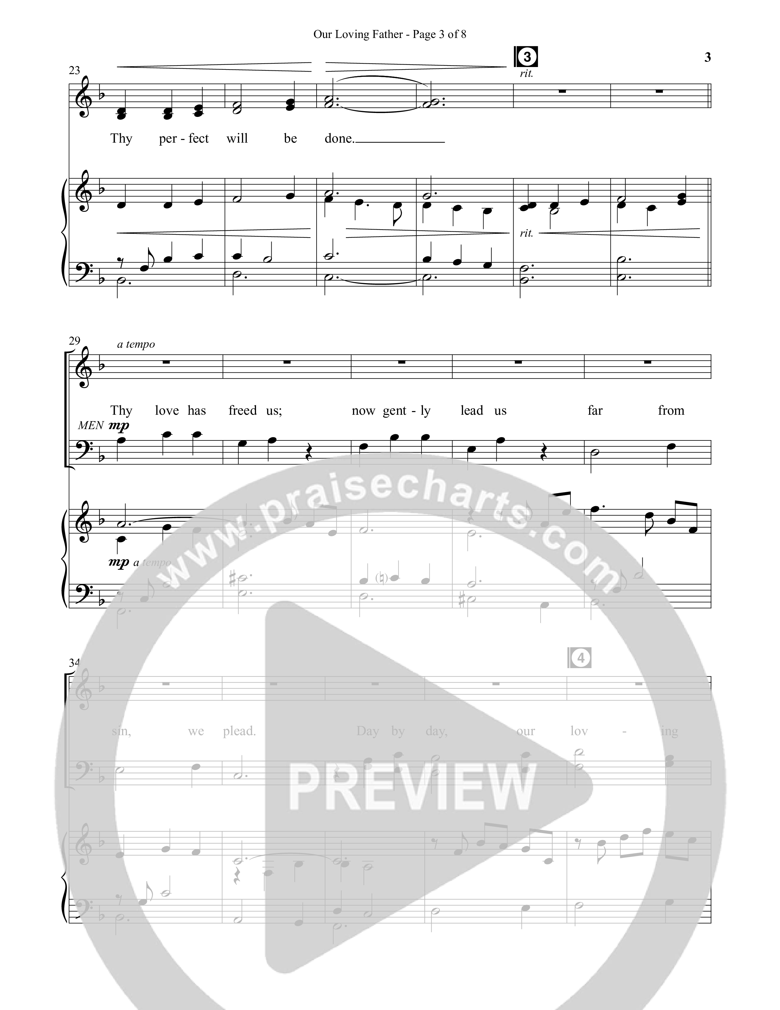 Our Loving Father (Choral Anthem SATB) Anthem (SATB/Piano) (Semsen Music / Arr. Phillip Keveren)