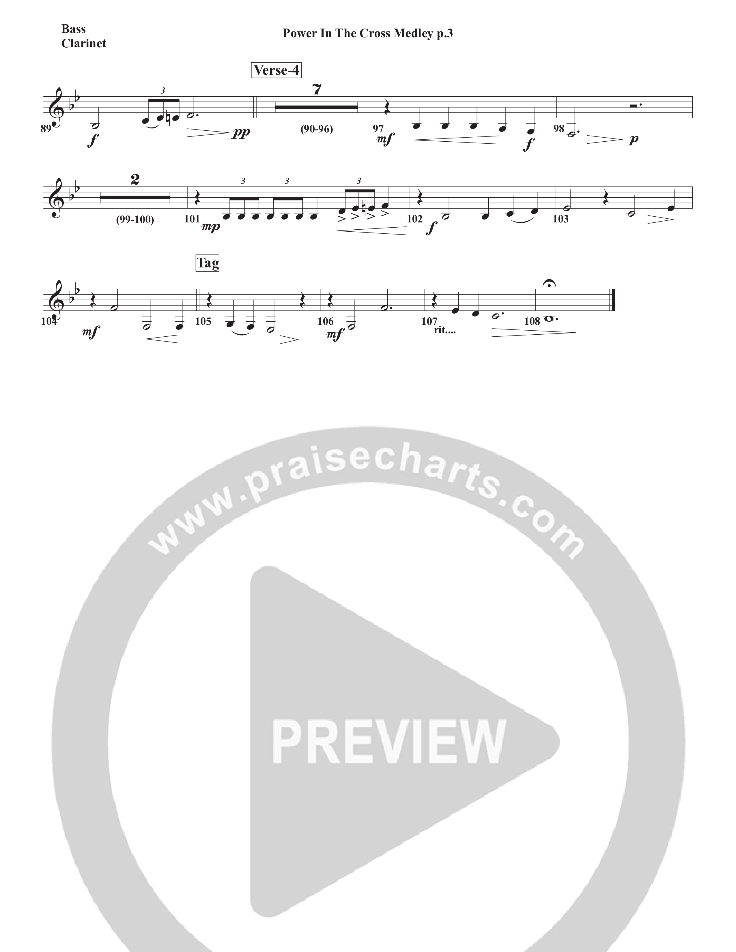 Power In The Cross Medley Bass Clarinet (Chris Emert)