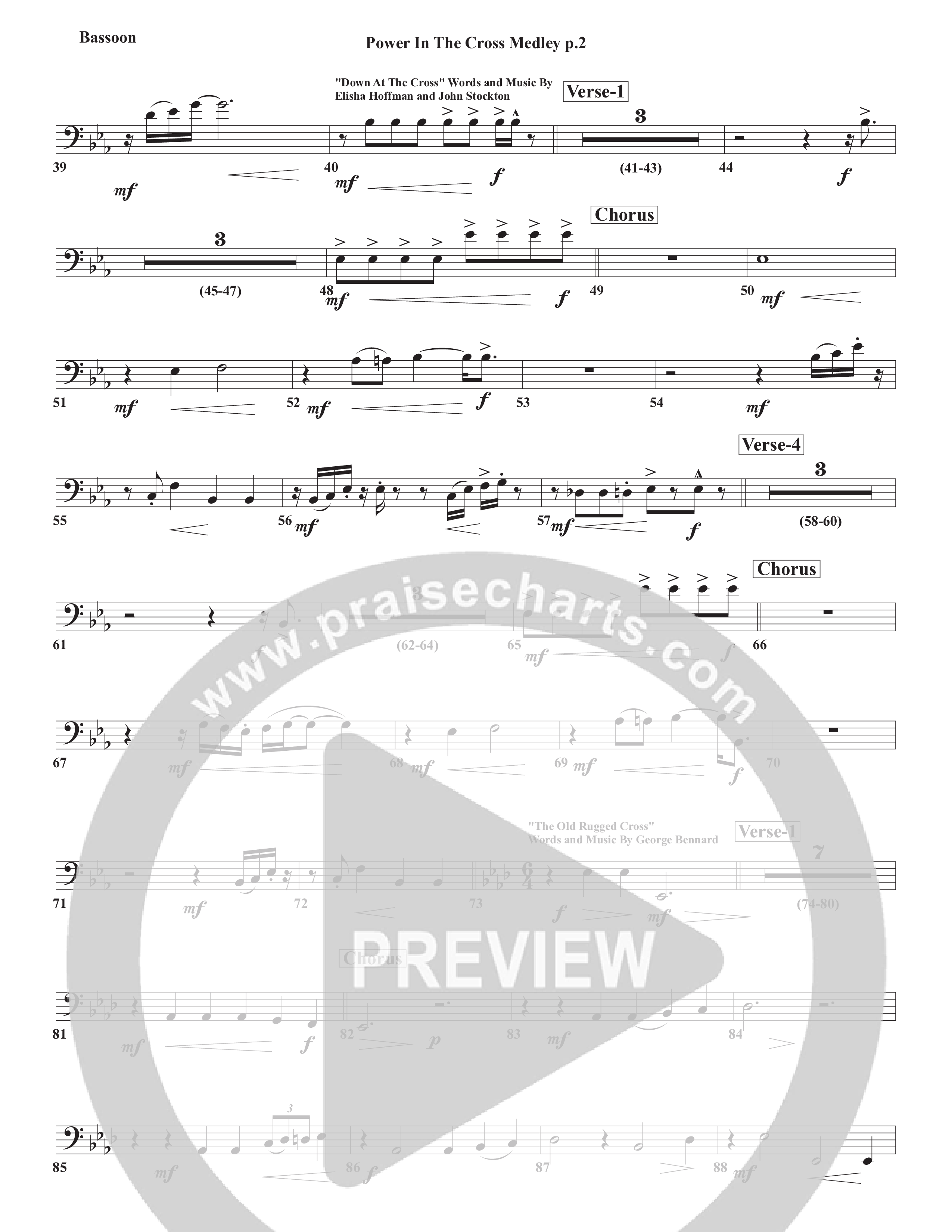 Power In The Cross Medley Bassoon (Chris Emert)