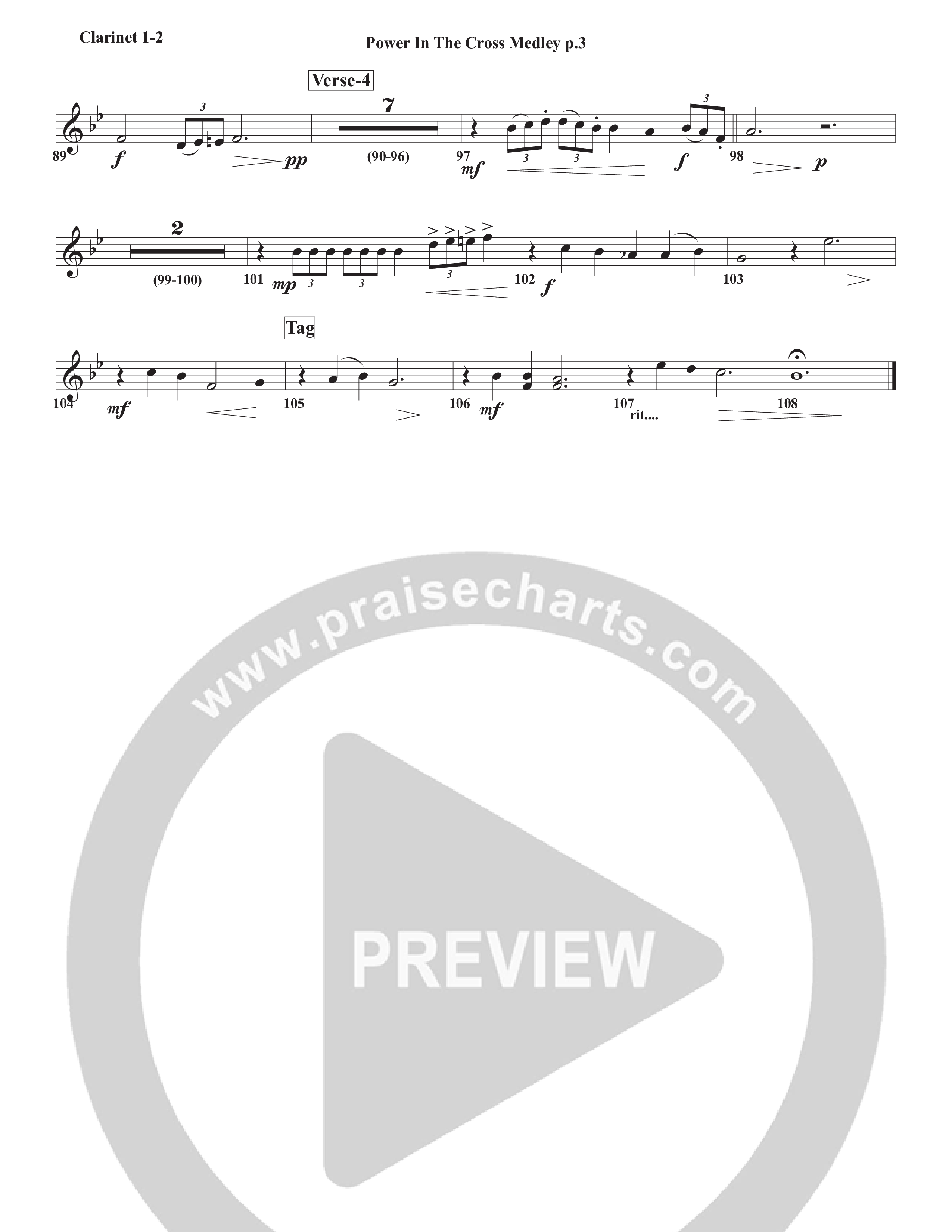 Power In The Cross Medley Clarinet 1/2 (Chris Emert)