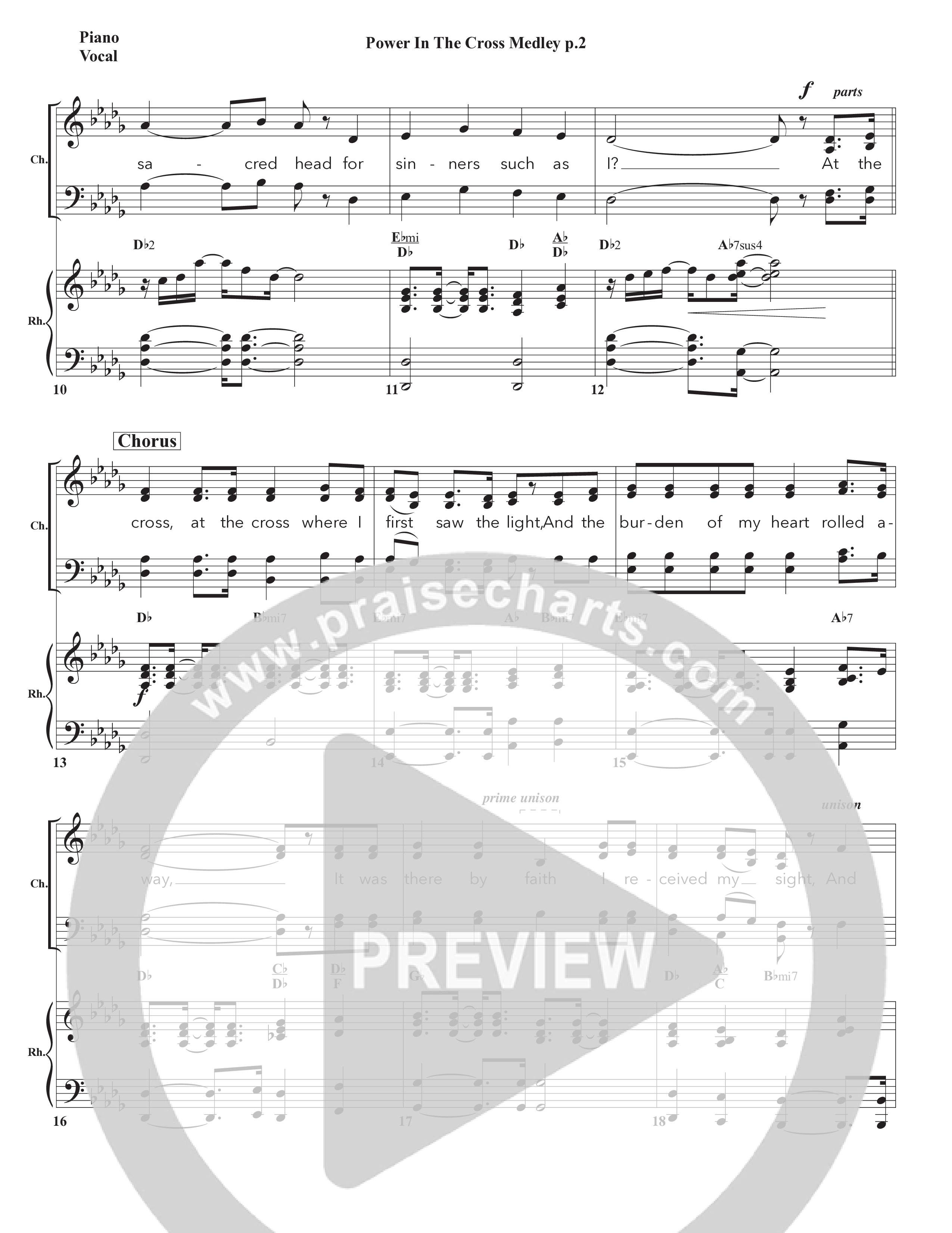 Power In The Cross Medley Piano/Vocal Pack (Chris Emert)