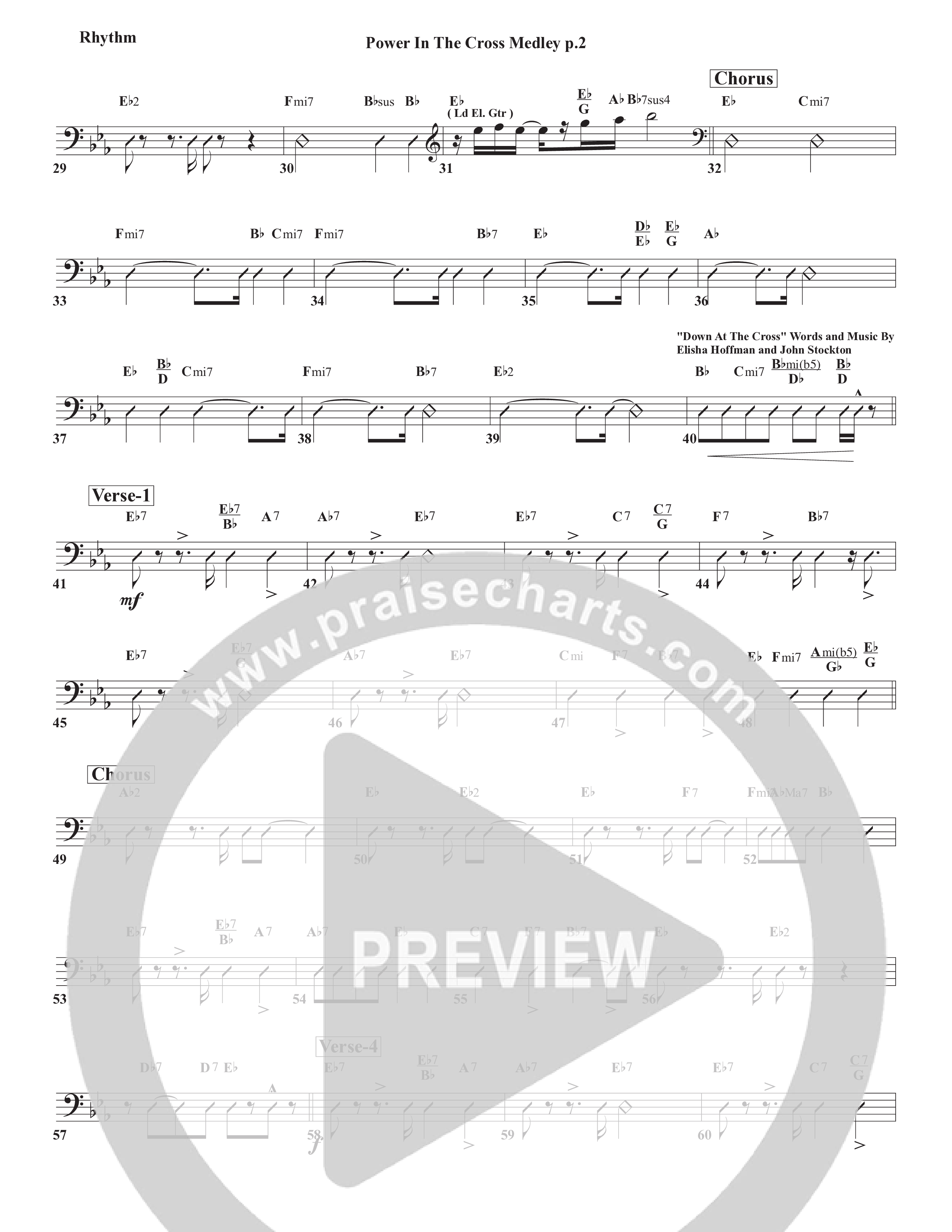 Power In The Cross Medley Rhythm Chart (Chris Emert)