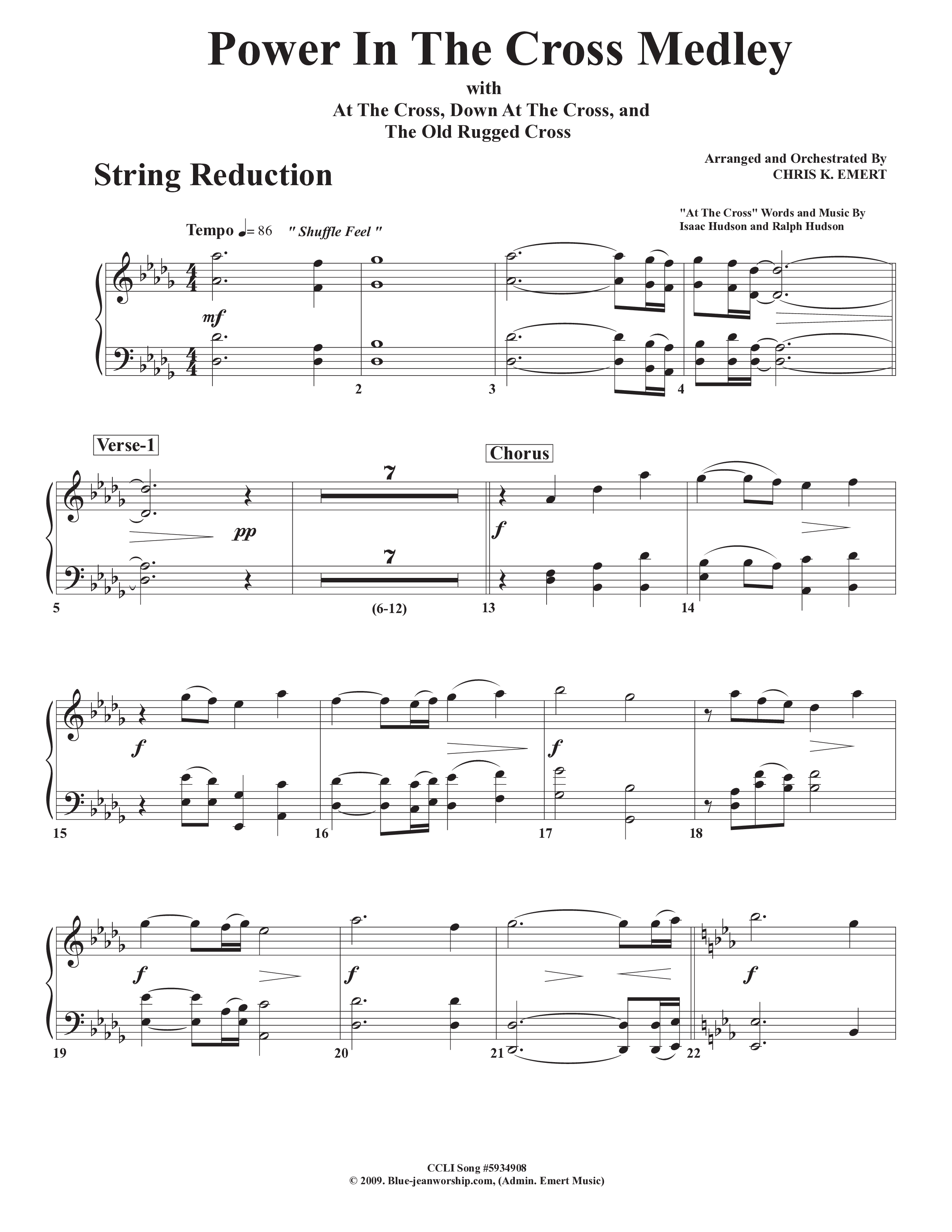 Power In The Cross Medley String Pack (Chris Emert)