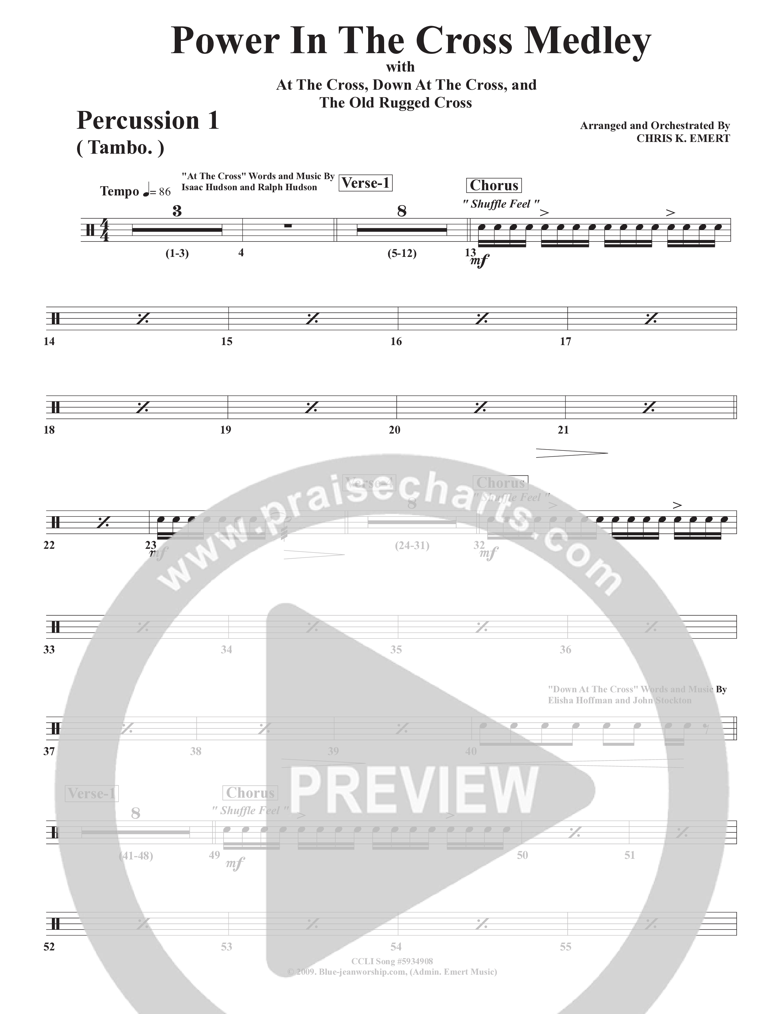 Power In The Cross Medley Tambourine (Chris Emert)