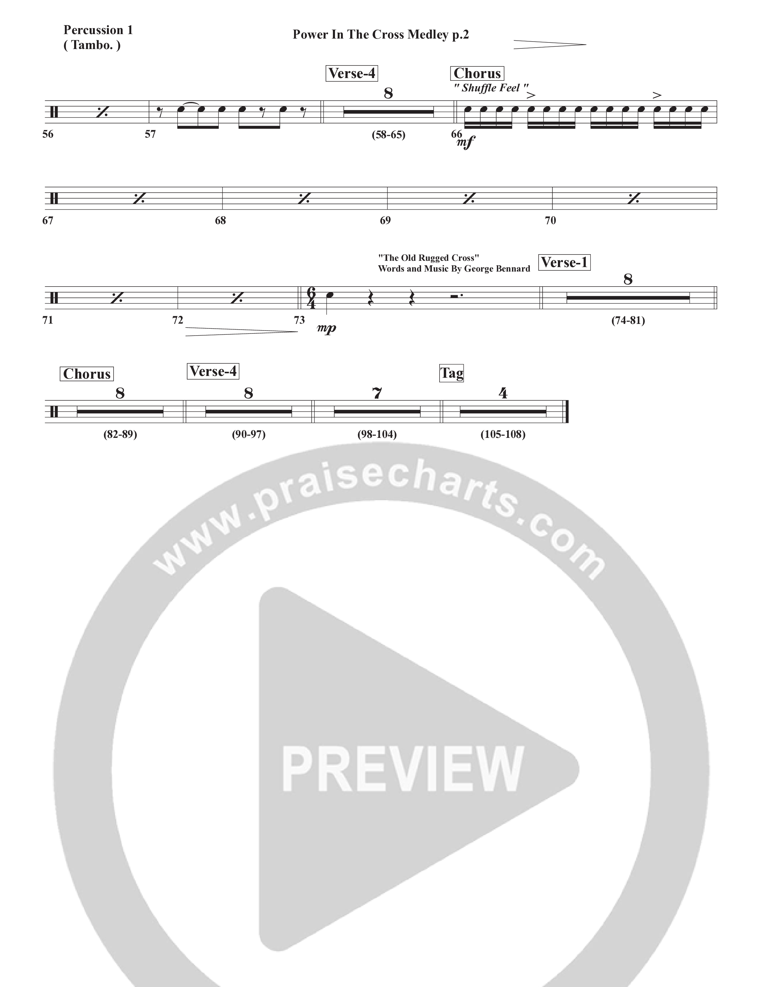 Power In The Cross Medley Tambourine (Chris Emert)