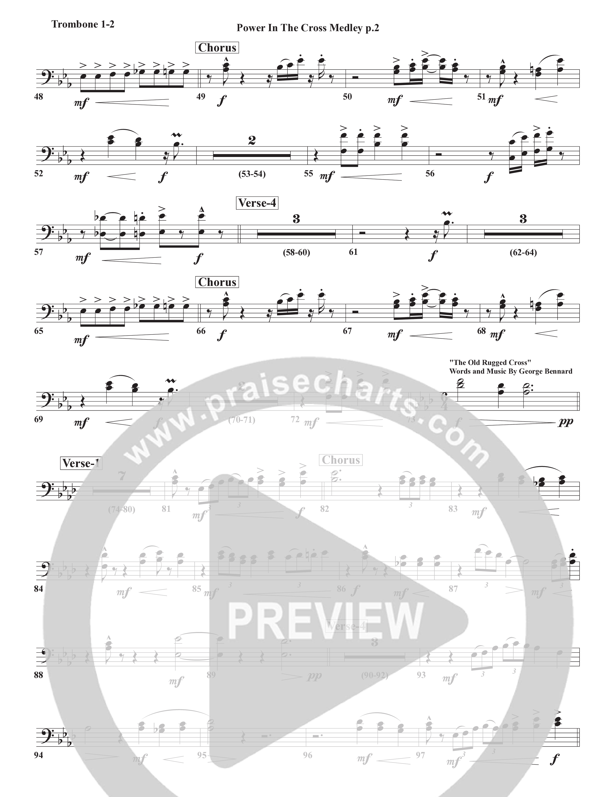 Power In The Cross Medley Trombone 1/2 (Chris Emert)