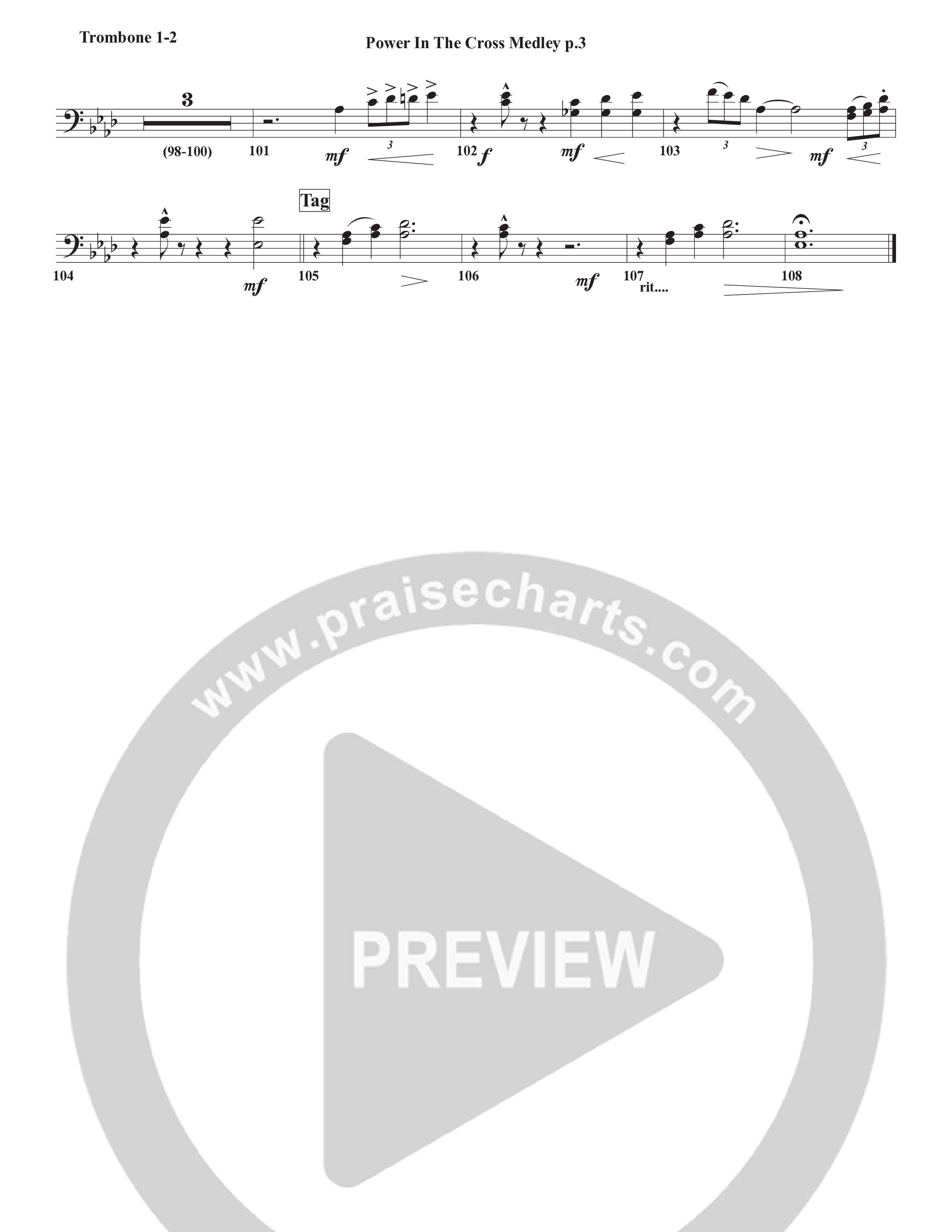 Power In The Cross Medley Trombone 1/2 (Chris Emert)