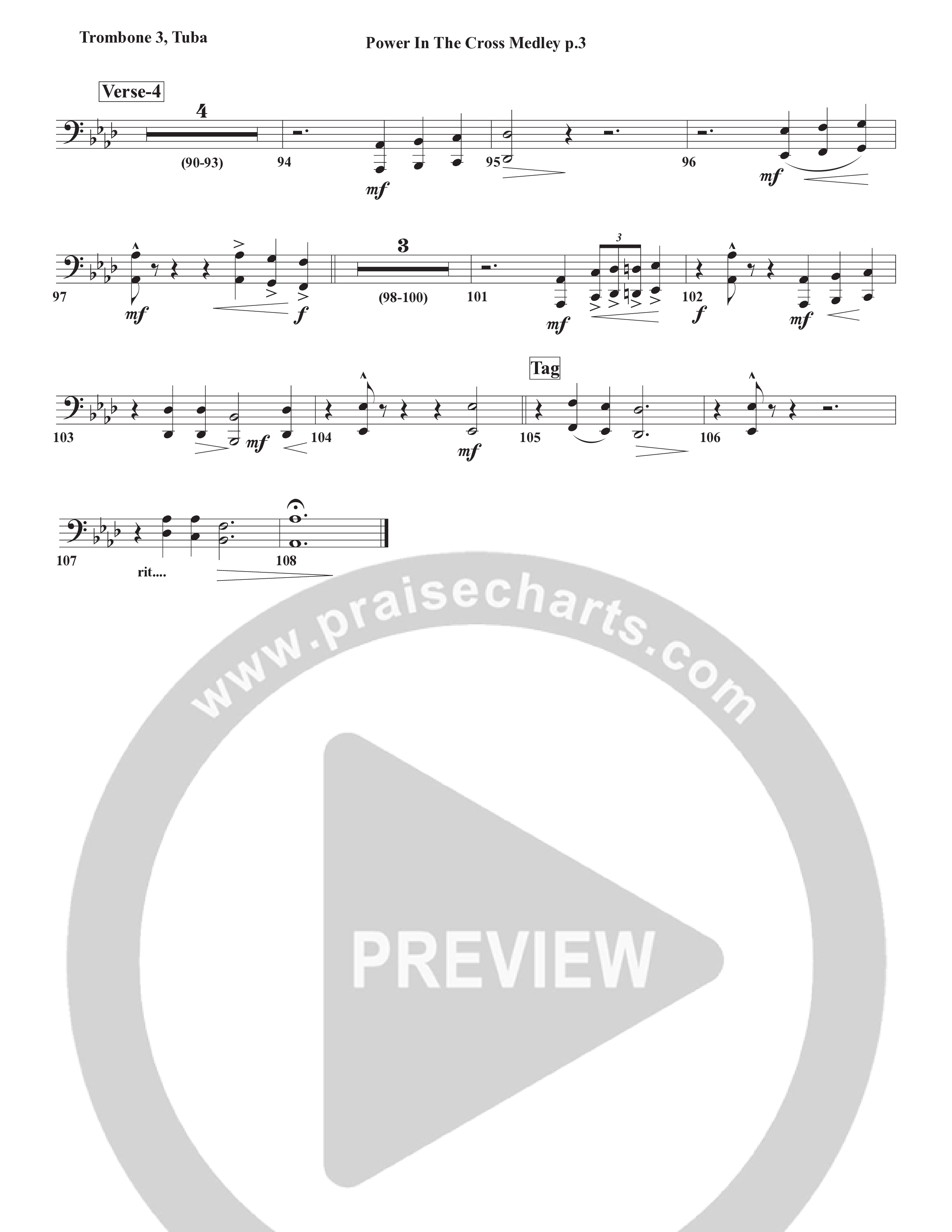 Power In The Cross Medley Trombone 3/Tuba (Chris Emert)