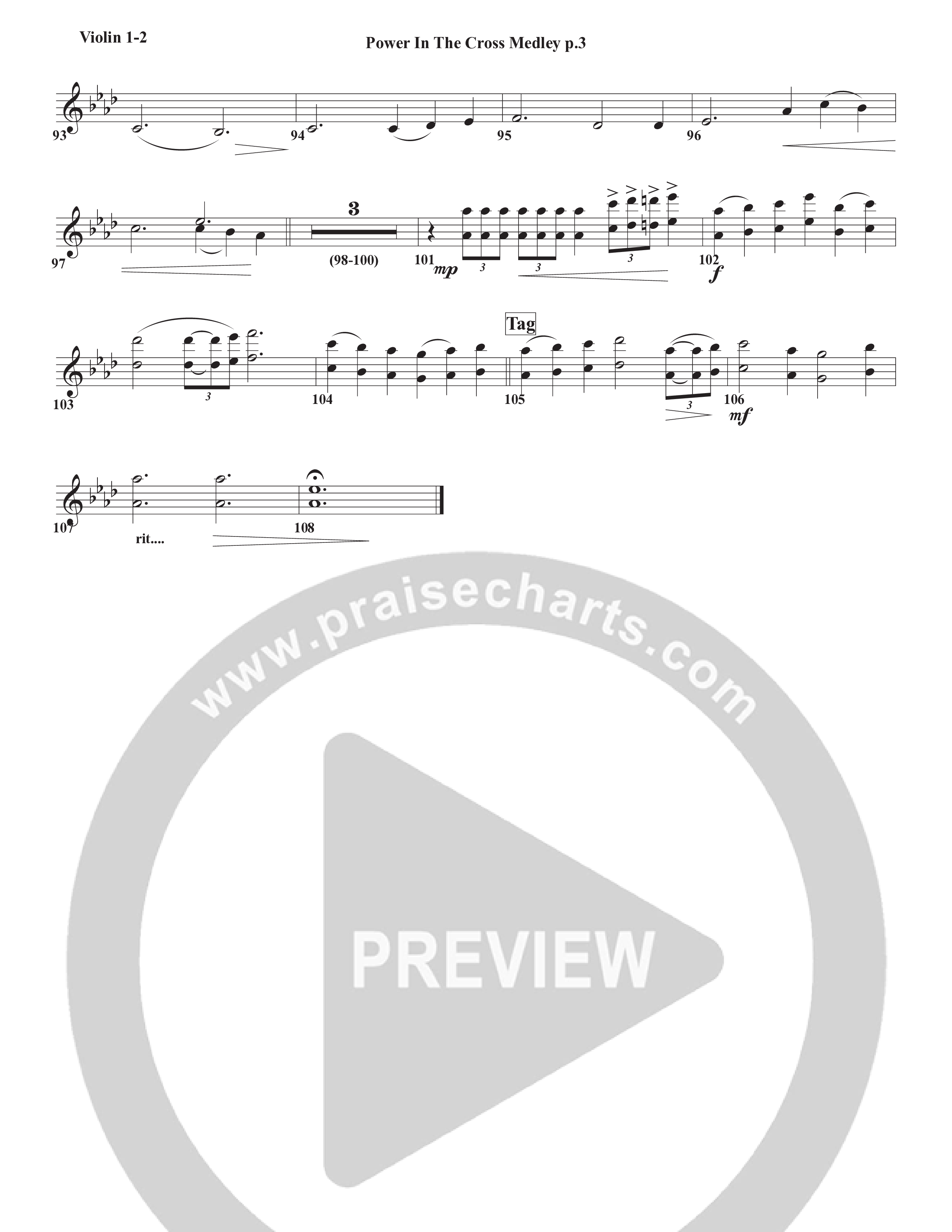 Power In The Cross Medley Violin 1/2 (Chris Emert)