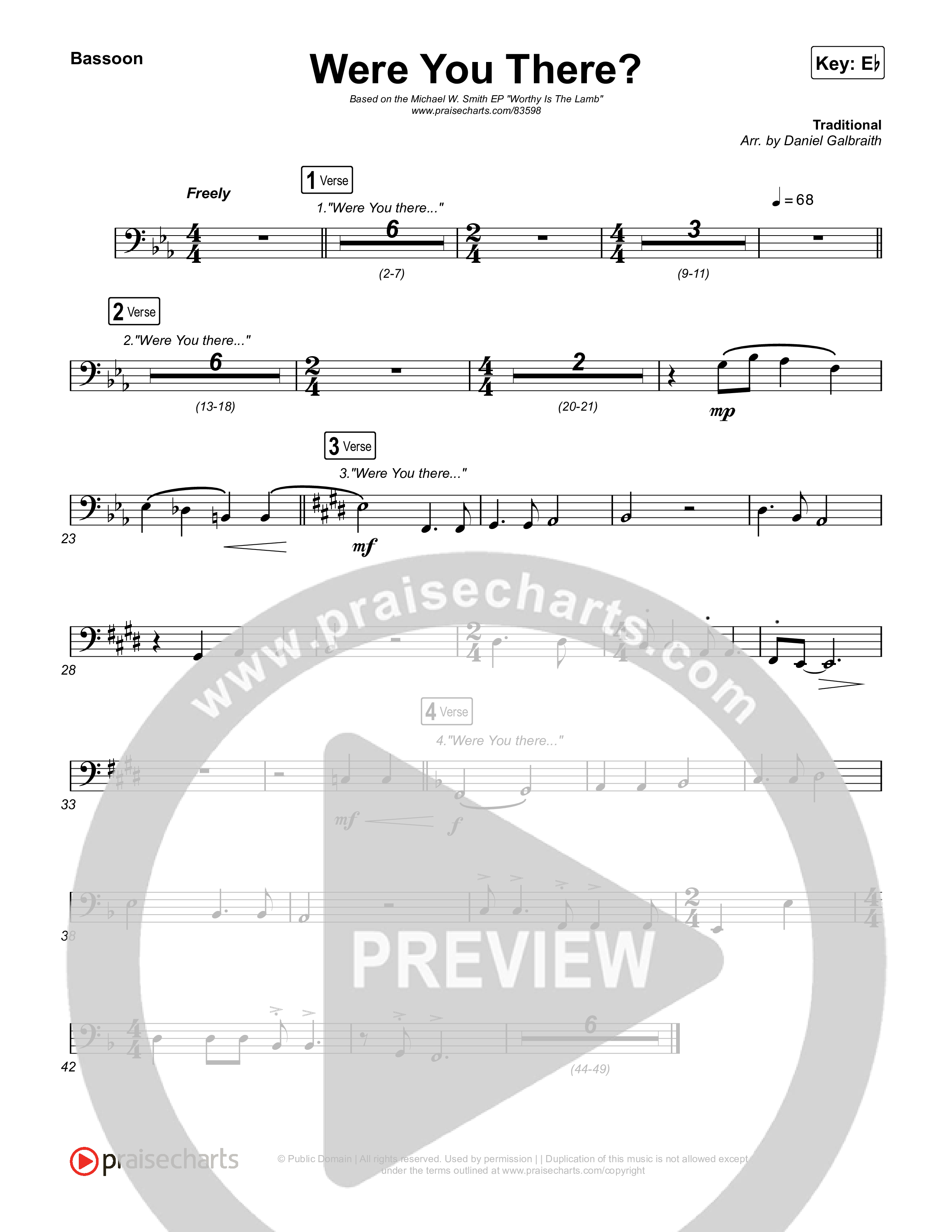 Were You There (Live) Bassoon (Michael W. Smith)