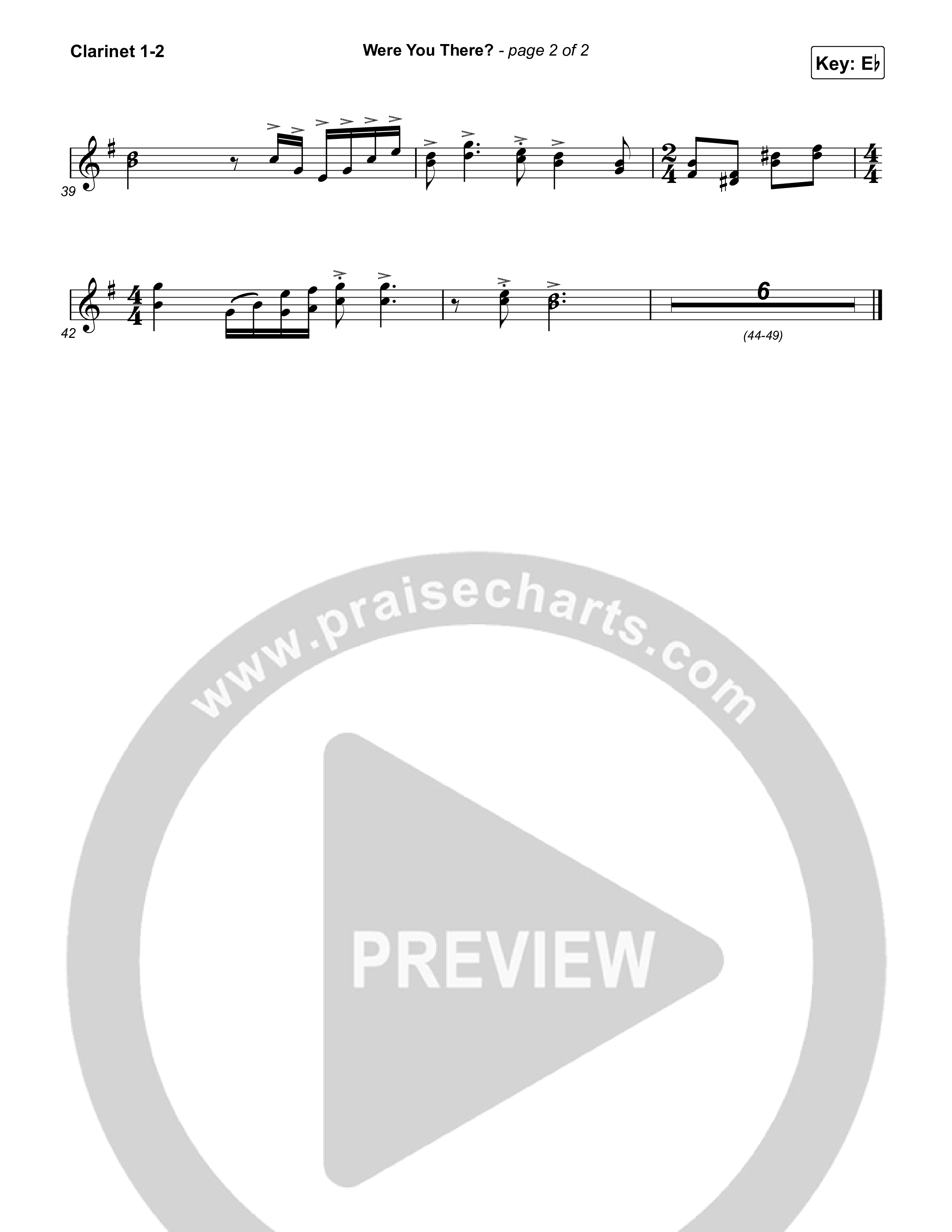 Were You There (Live) Clarinet 1/2 (Michael W. Smith)