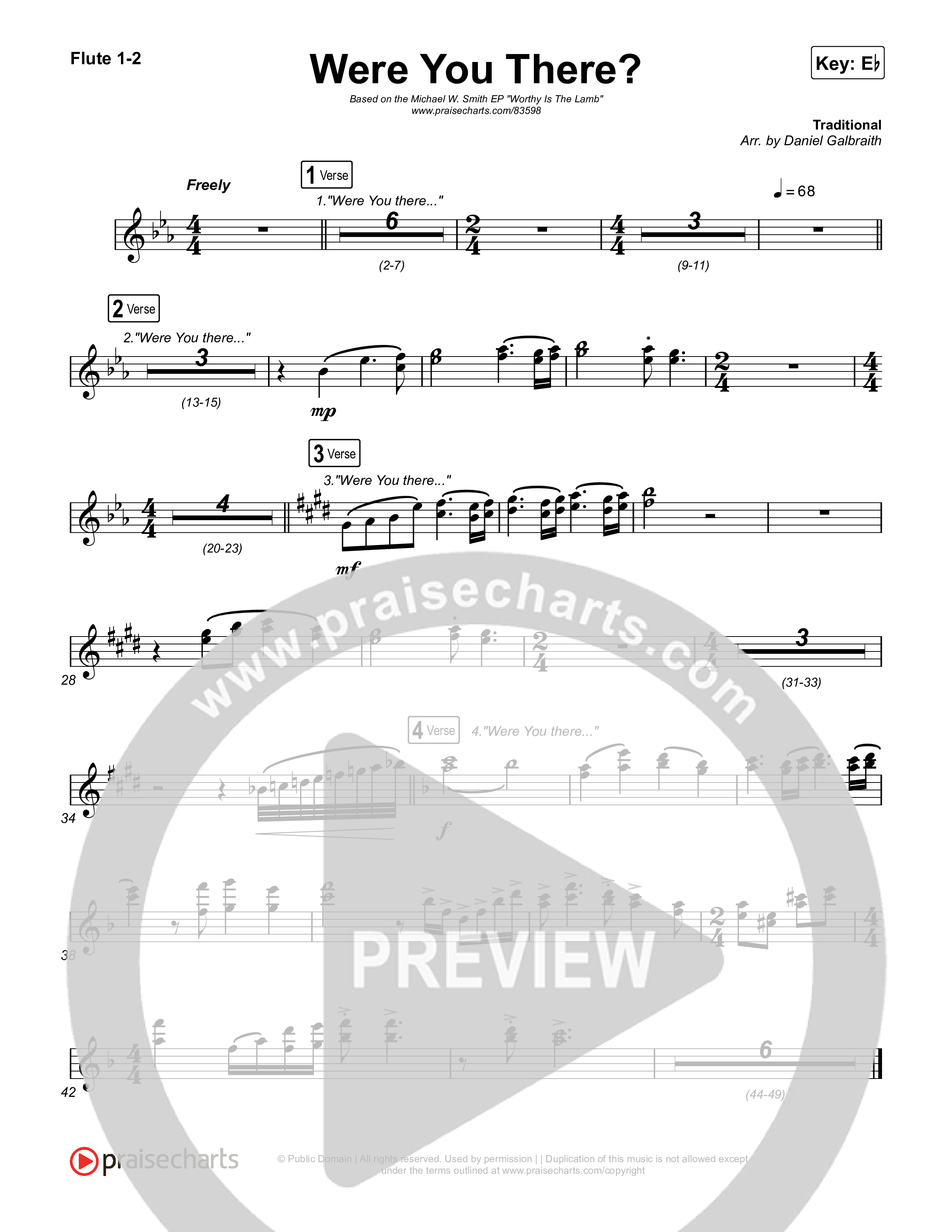 Were You There (Live) Flute 1,2 (Michael W. Smith)