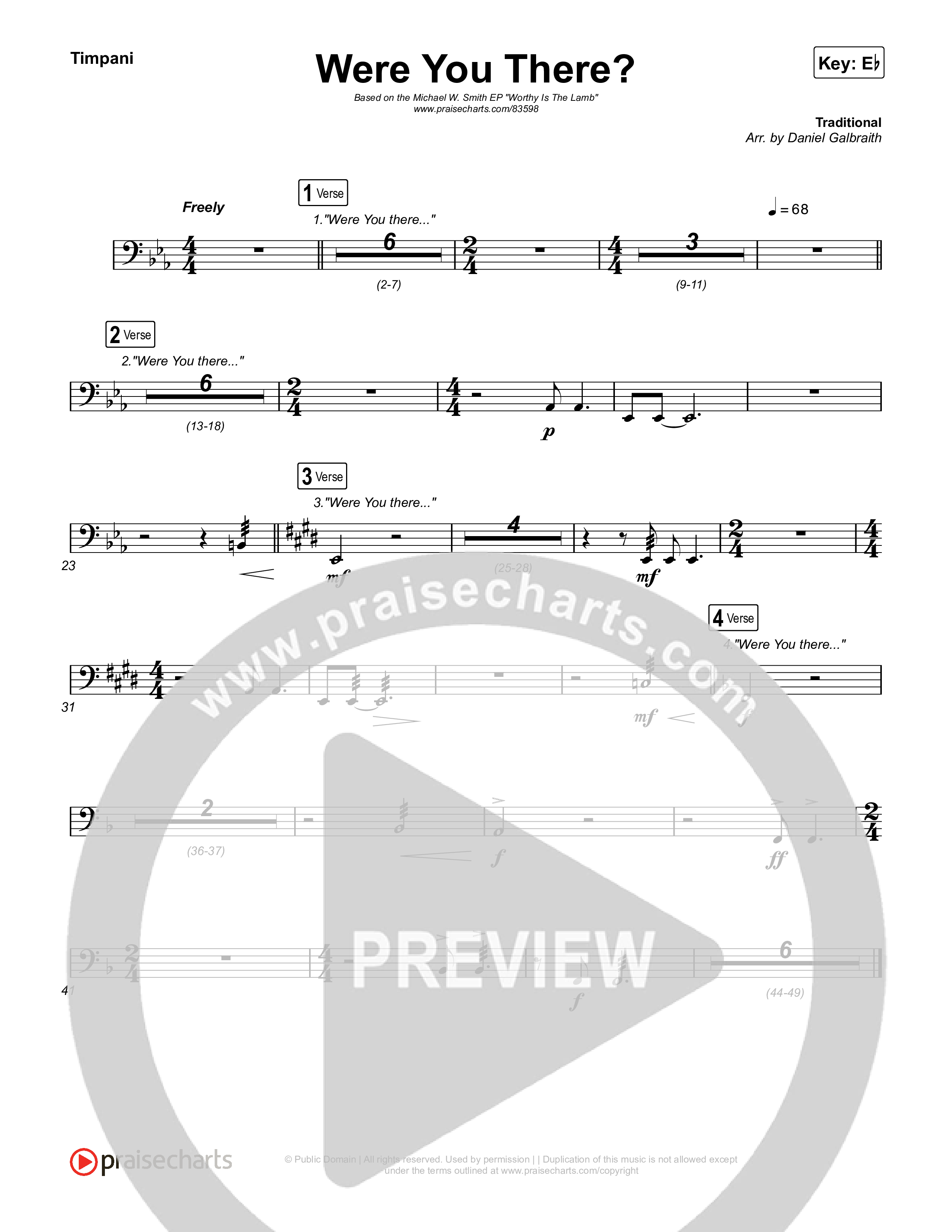 Were You There (Live) Timpani (Michael W. Smith)