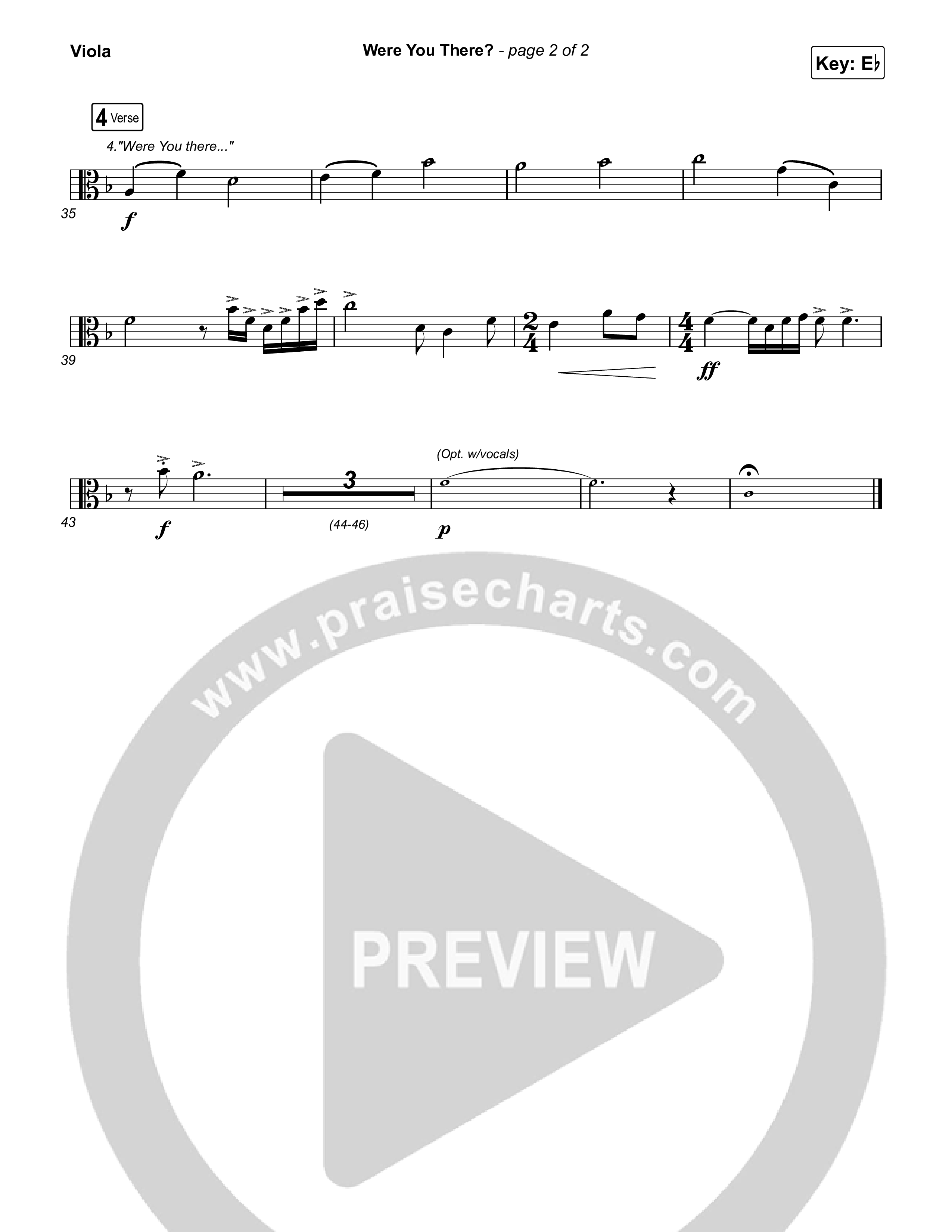 Were You There (Live) Viola (Michael W. Smith)