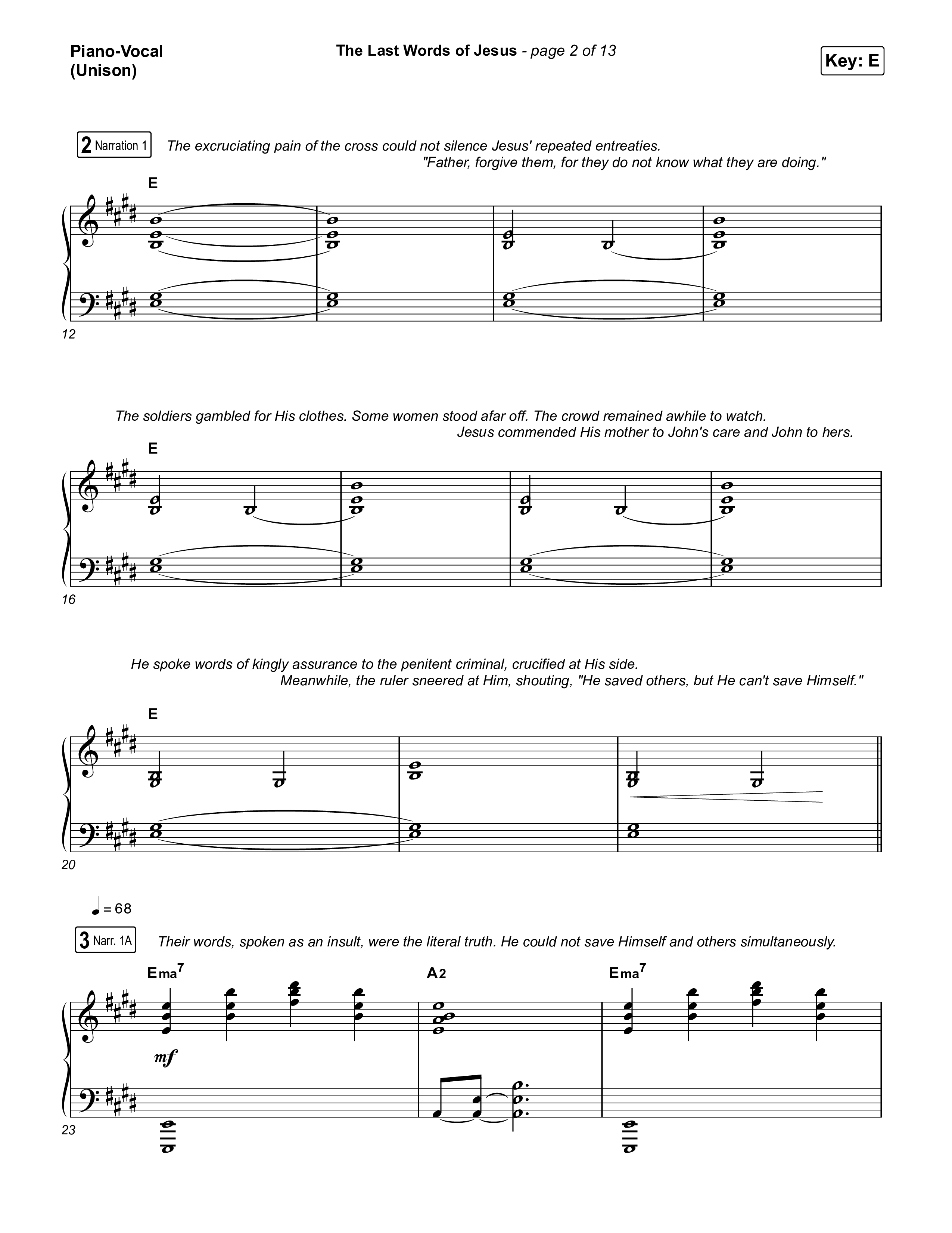 The Last Words Of Jesus Piano/Vocal Pack (The Worship Initiative)