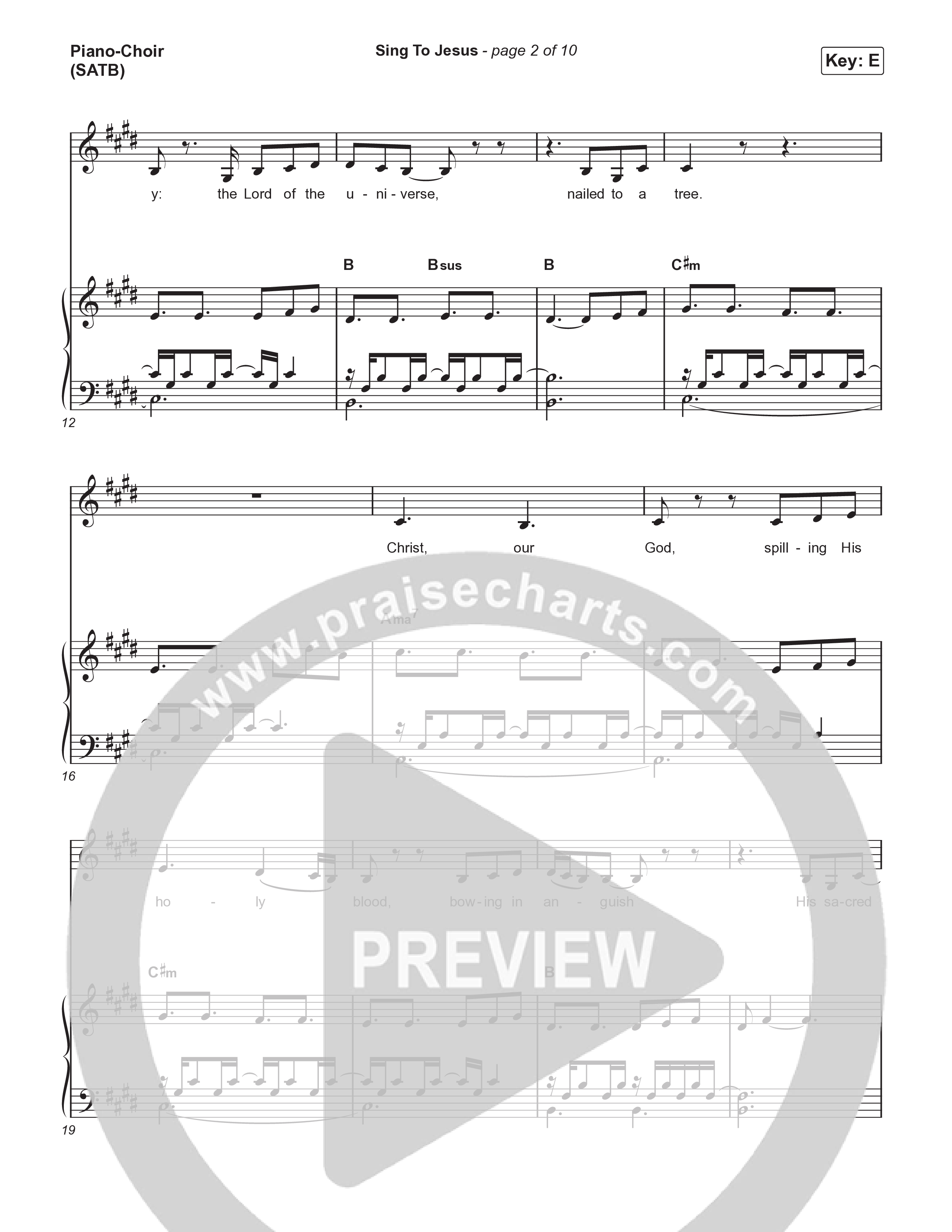Sing To Jesus Piano/Vocal (SATB) (The Worship Initiative)