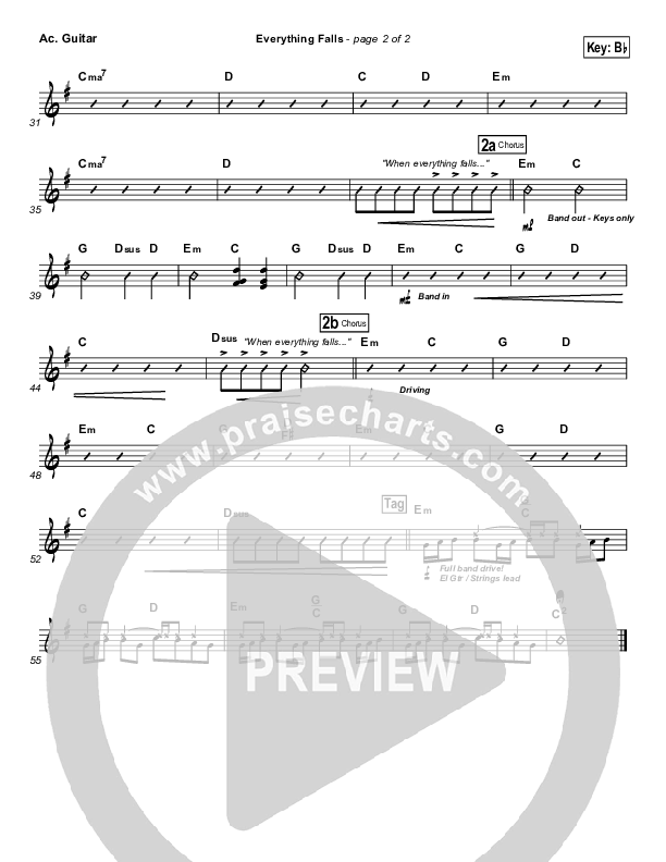 Everything Falls Acoustic Guitar (FEE Band)