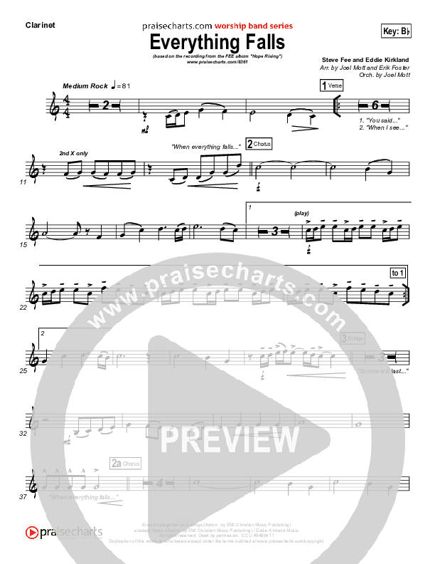 Everything Falls Clarinet (FEE Band)