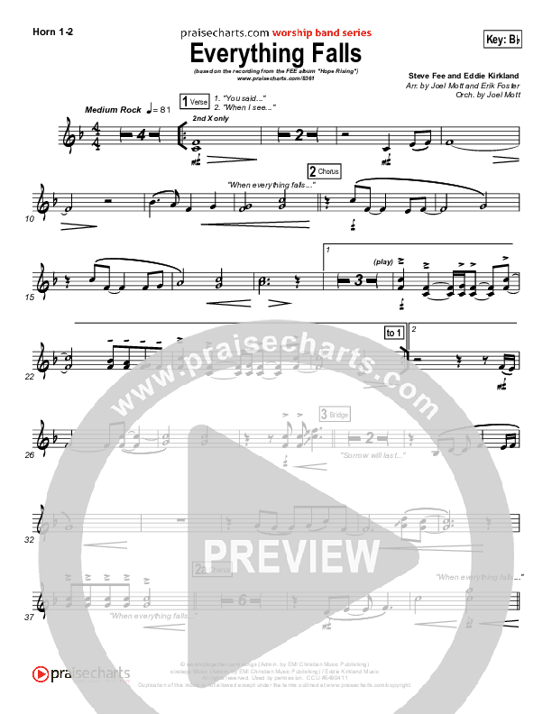 Everything Falls French Horn 1/2 (FEE Band)